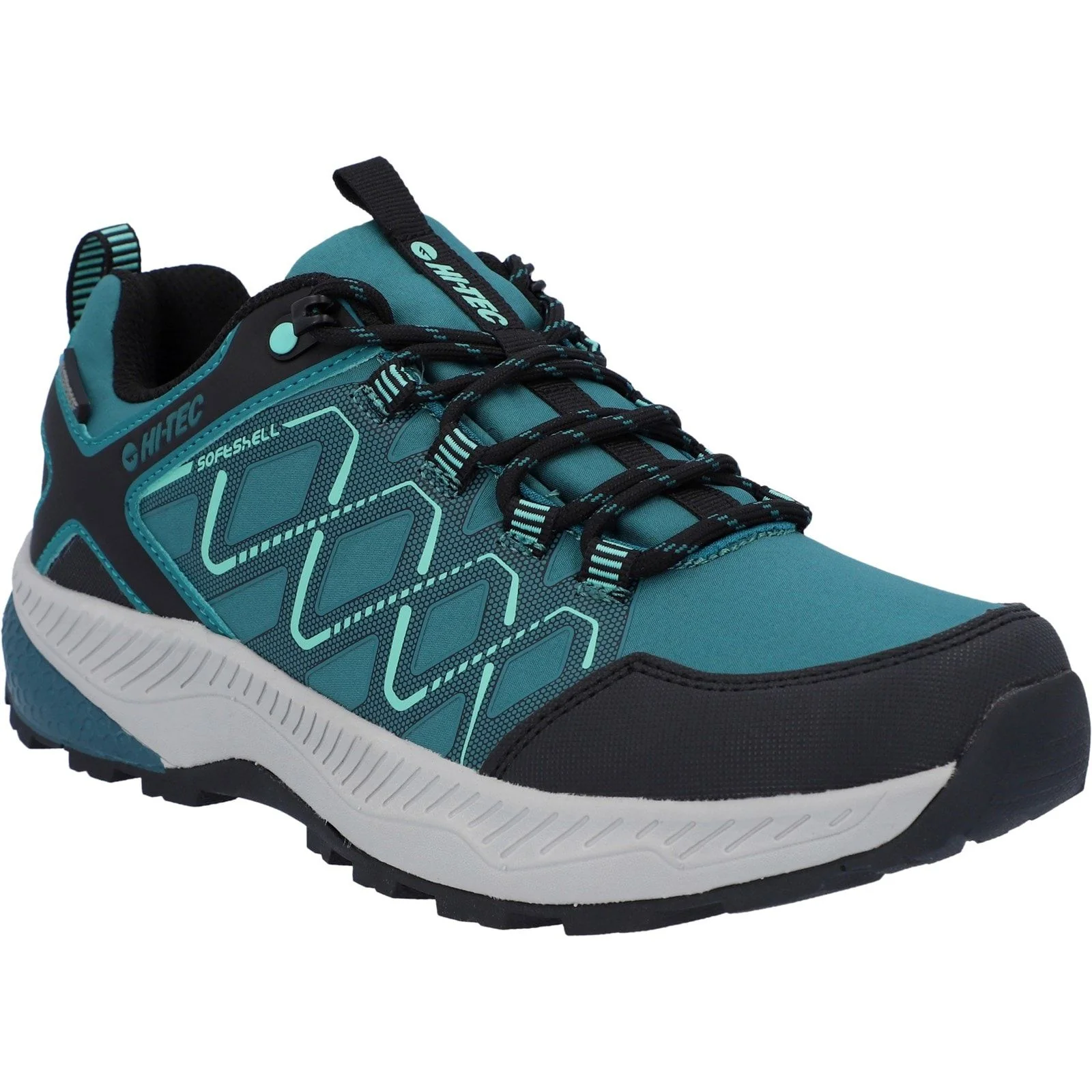 Hi-Tec Womens Diamonde Low Shoes Dragonfly/Black/Florida Keys - Image 6
