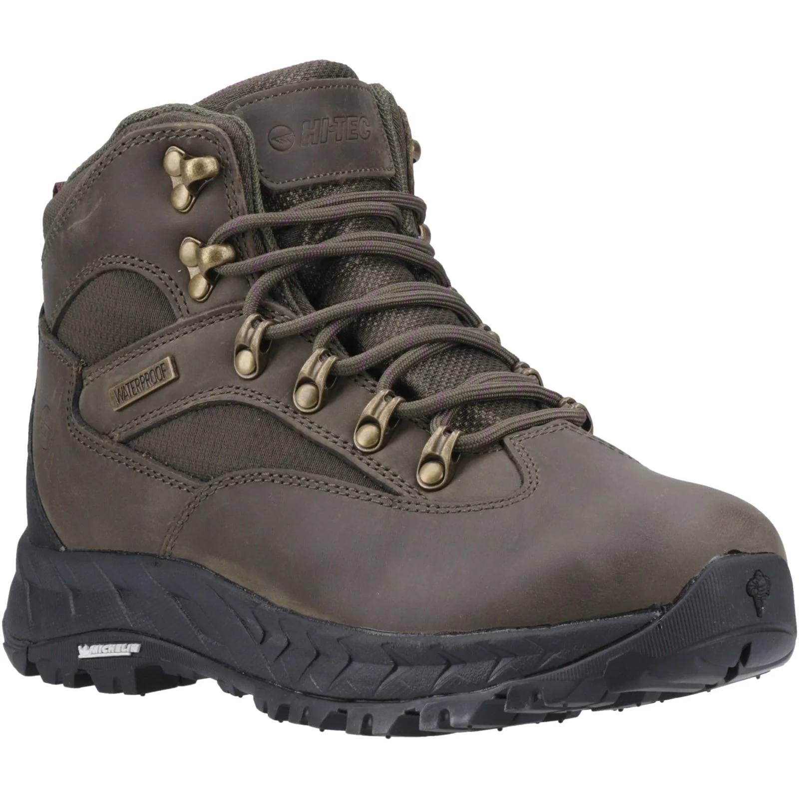 Hi-Tec Womens Euro Trail Boots Khaki - Image 6