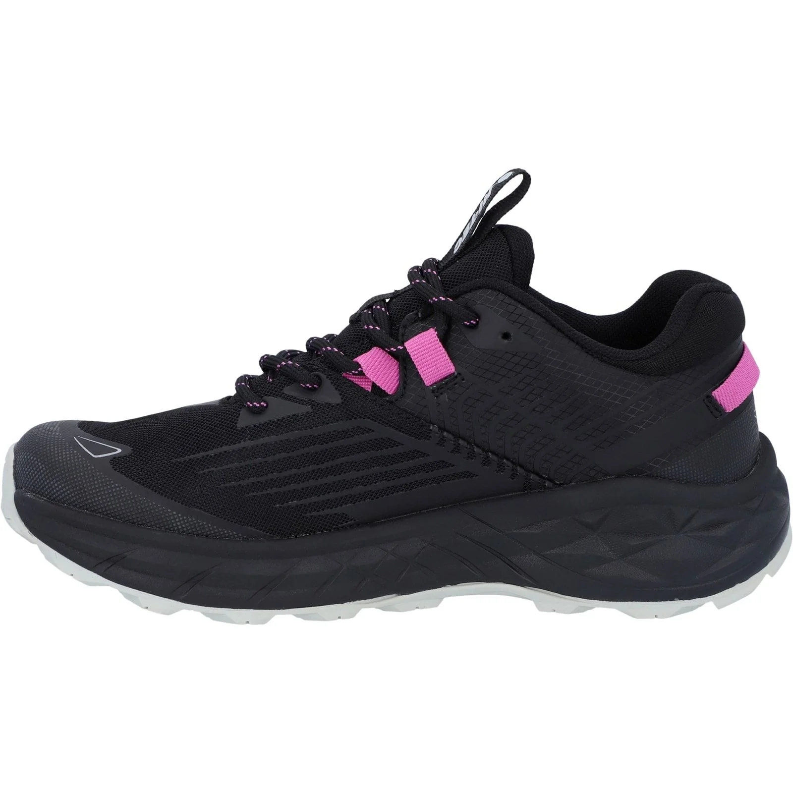 Hi-Tec Womens Fuse Trail Low Trainers Black/Cool Grey/Cyclamen - Image 2