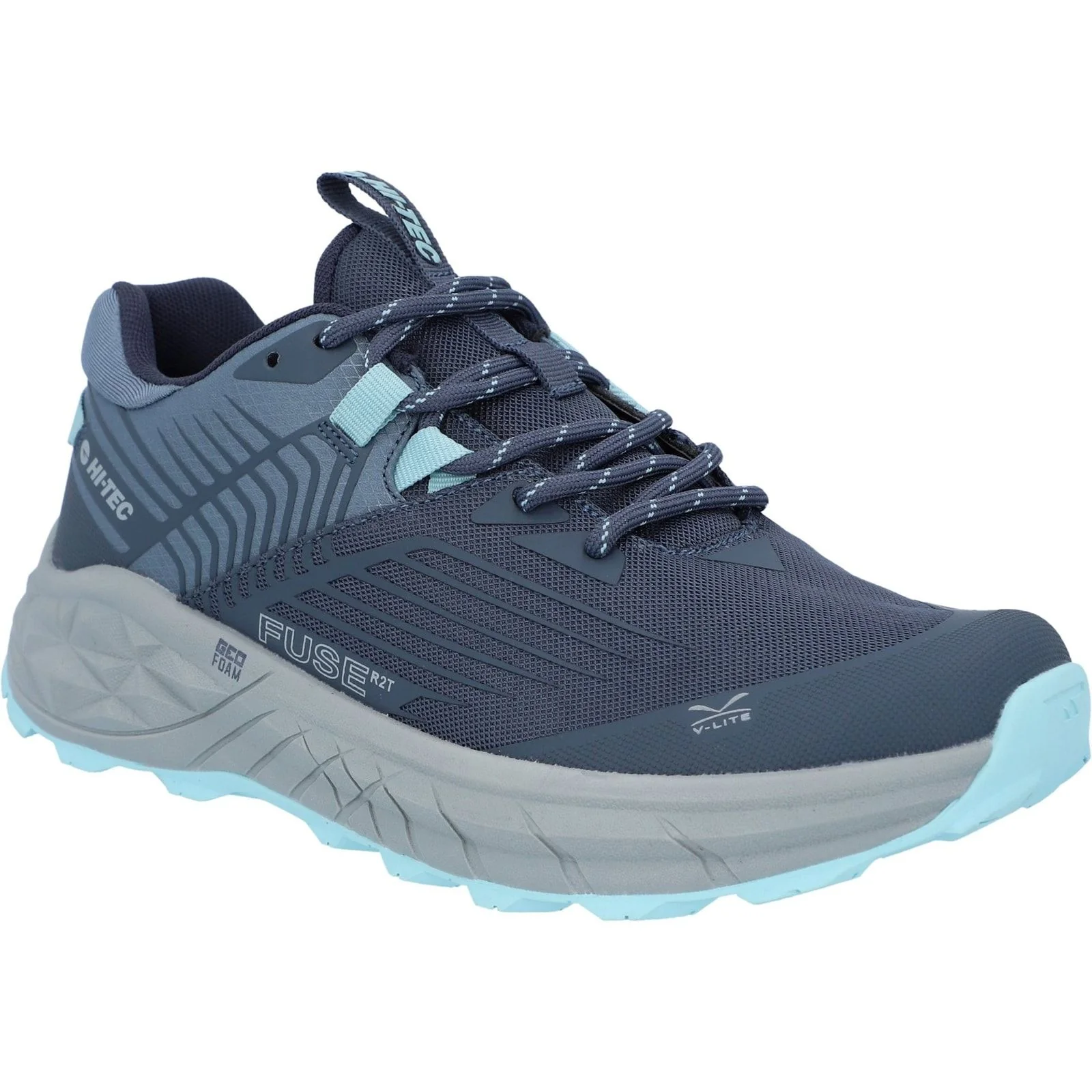 Hi-Tec Womens Fuse Trail Low Trainers Grisaille/Flintstone - Image 6