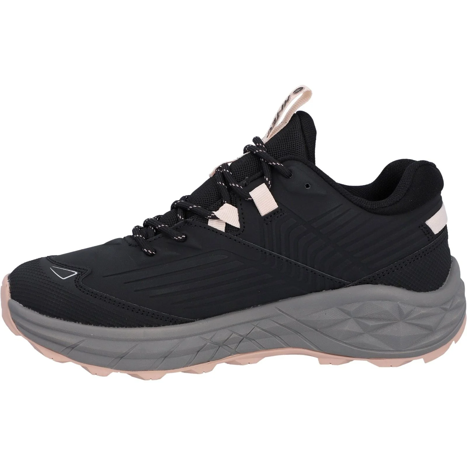 Hi-Tec Womens Fuse Trek Hiking Shoes Black/Steeple Grey/Cameo Rose - Image 2