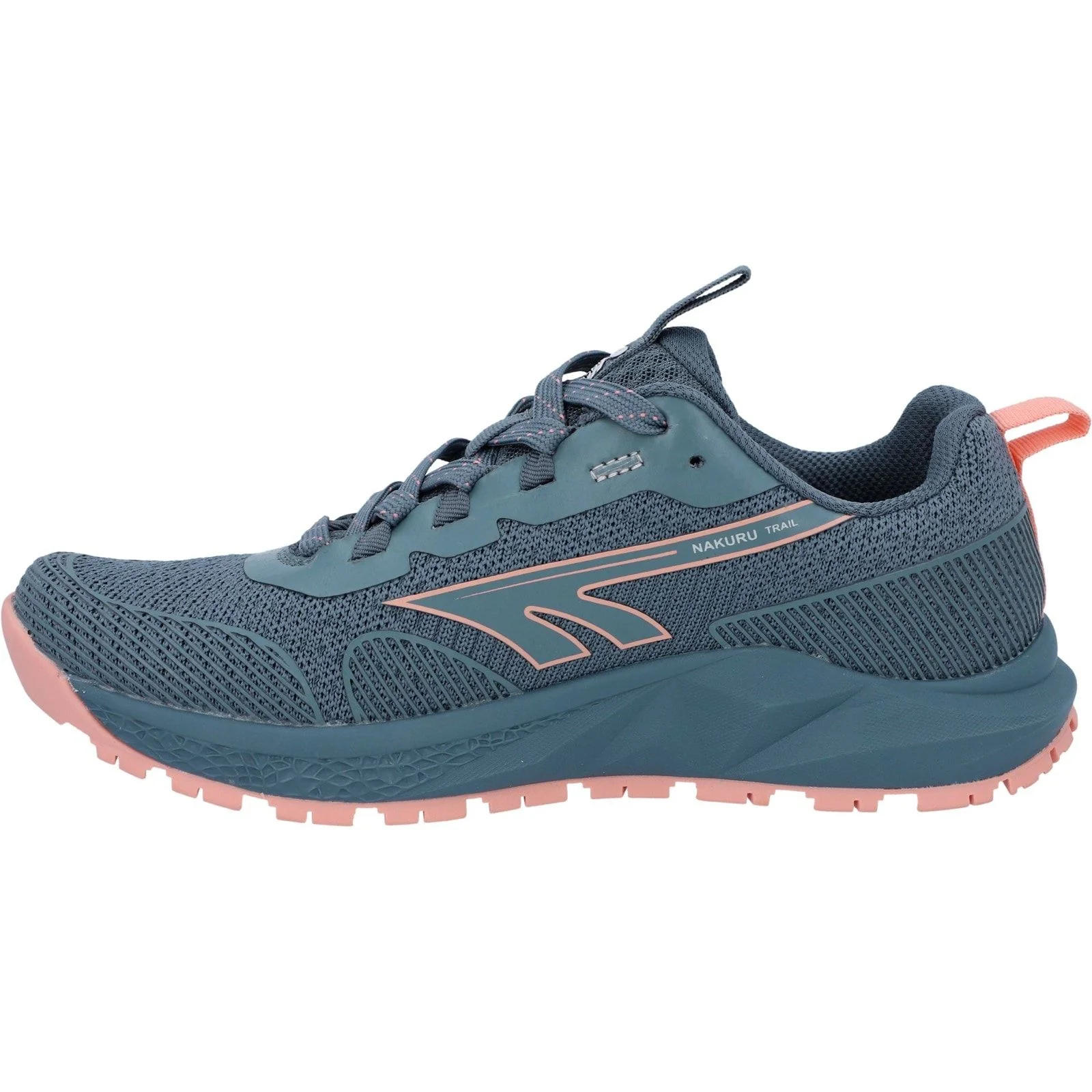 Hi-Tec Womens Geo Nakuru Trainers Flintstone/Coral - Image 2