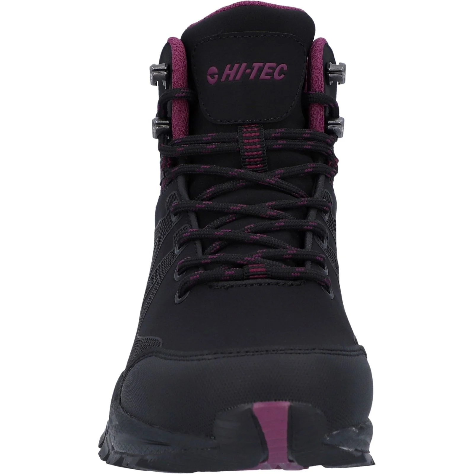 Hi-Tec Womens Jackdaw Mid Waterproof Boot Black/Burgundy - Image 4