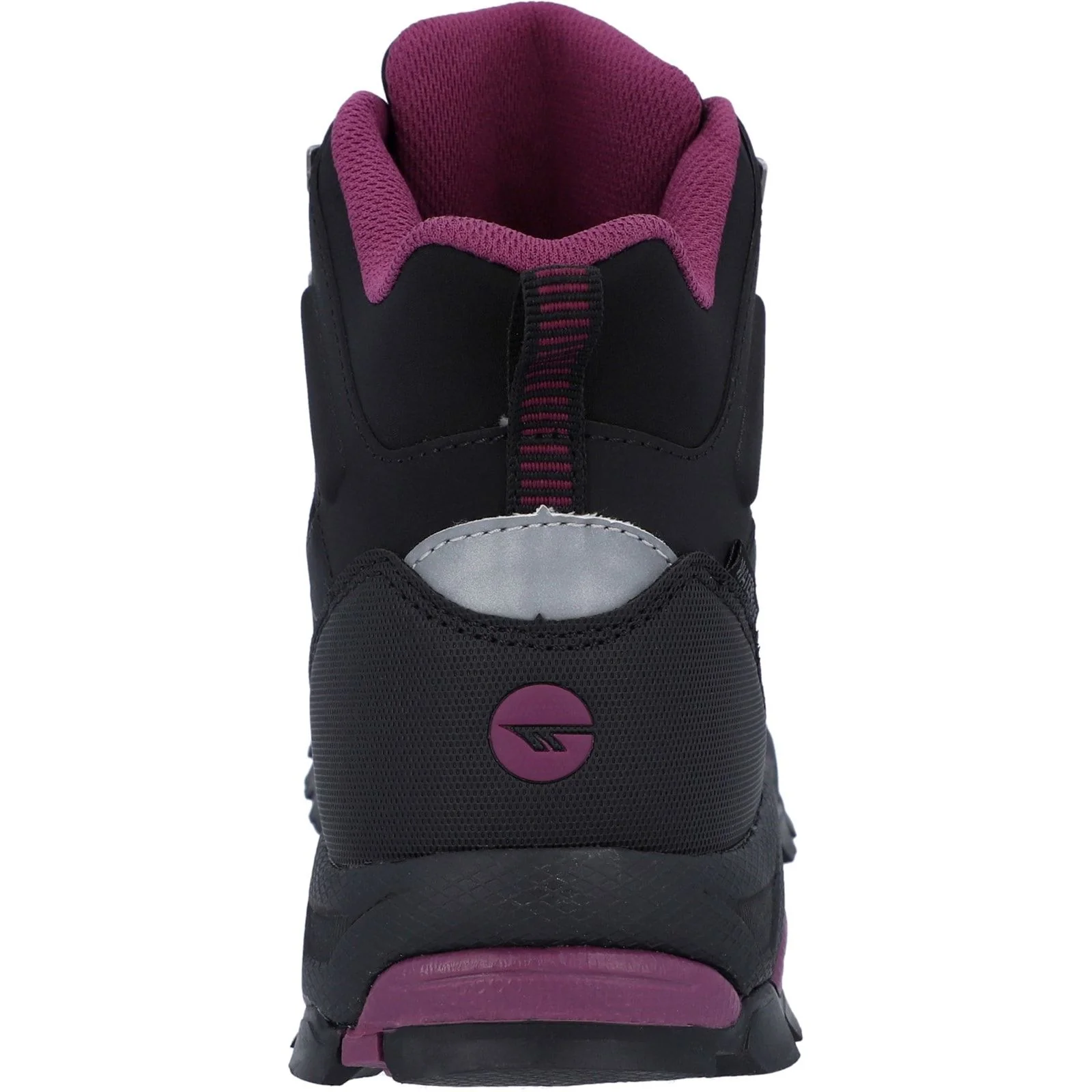 Hi-Tec Womens Jackdaw Mid Waterproof Boot Black/Burgundy - Image 5