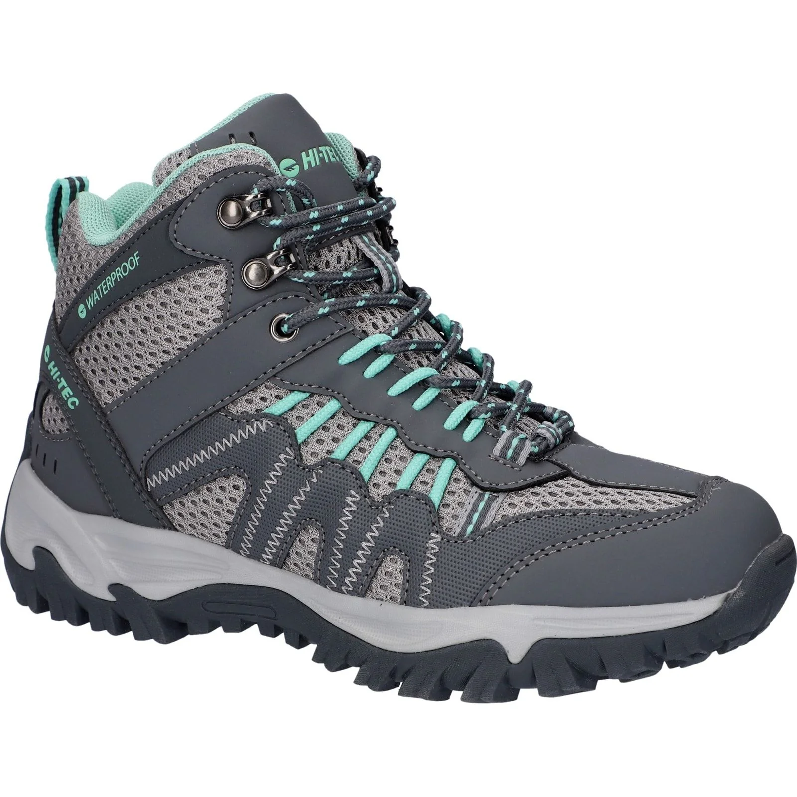Hi-Tec Womens Jaguar Mid Boots Charcoal/Graphite/Cool Grey - Image 6
