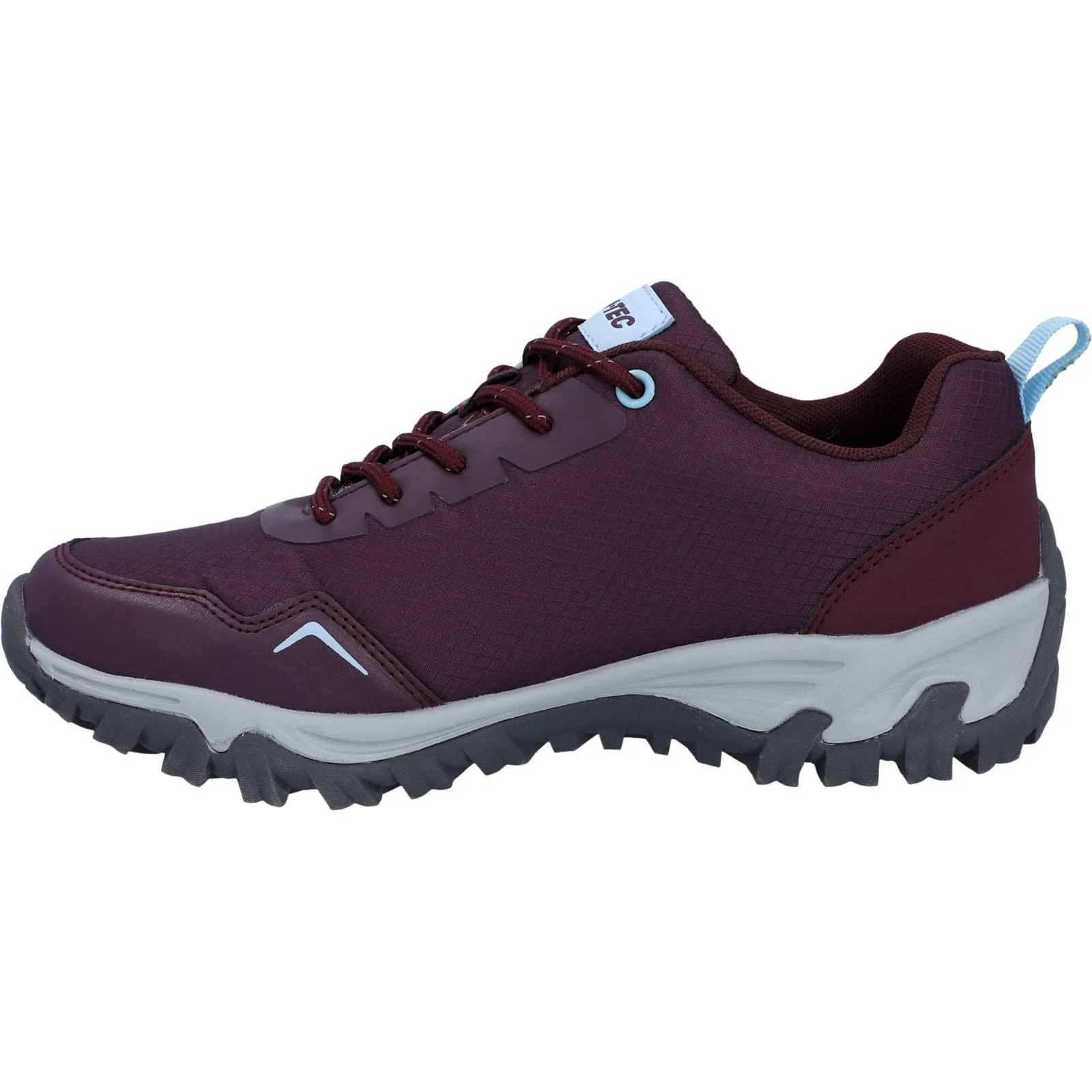 Hi-Tec Womens JAGUAR WOMENS WP Trail Shoe Cherry/Moonstone - Image 2