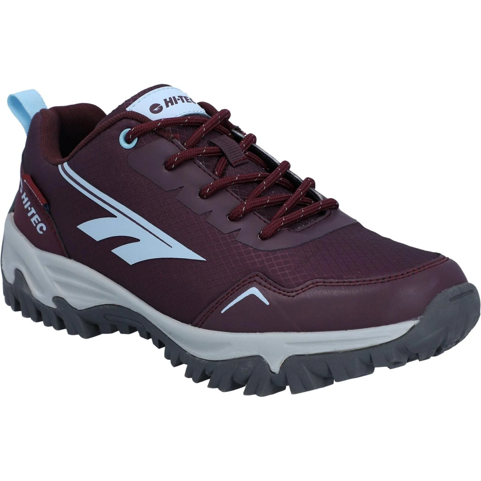 Hi-Tec Womens JAGUAR WOMENS WP Trail Shoe Cherry/Moonstone - Image 6