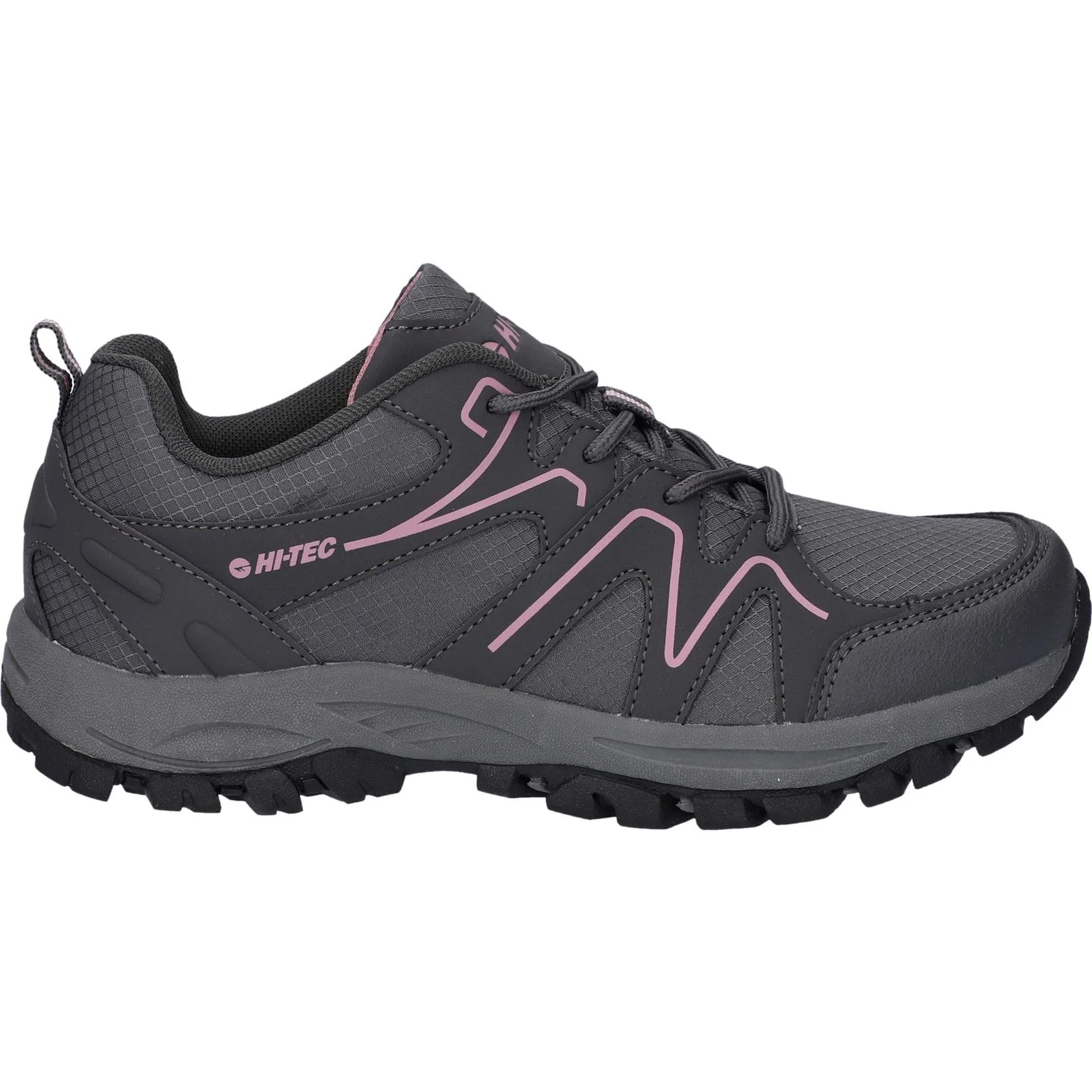 Hi-Tec Womens Maine Shoes Steel Grey Charcoal