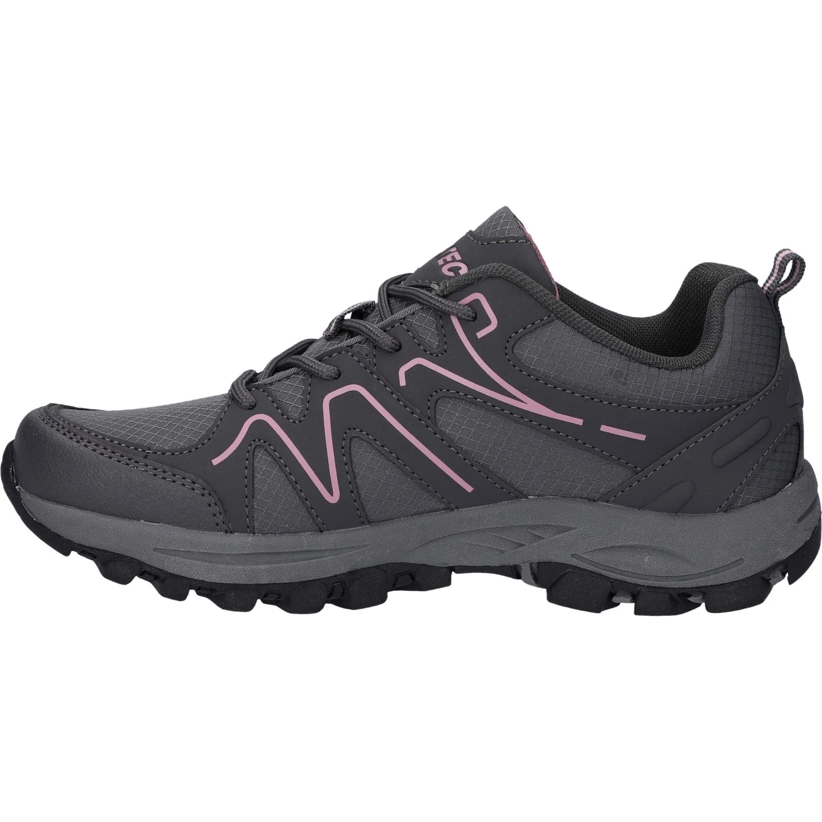 Hi-Tec Womens Maine Shoes Steel Grey Charcoal - Image 2