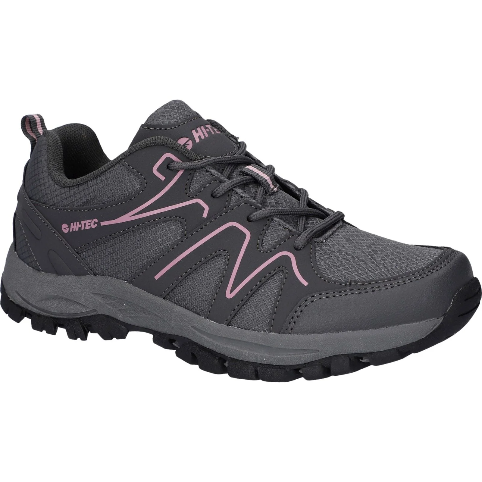 Hi-Tec Womens Maine Shoes Steel Grey Charcoal - Image 6