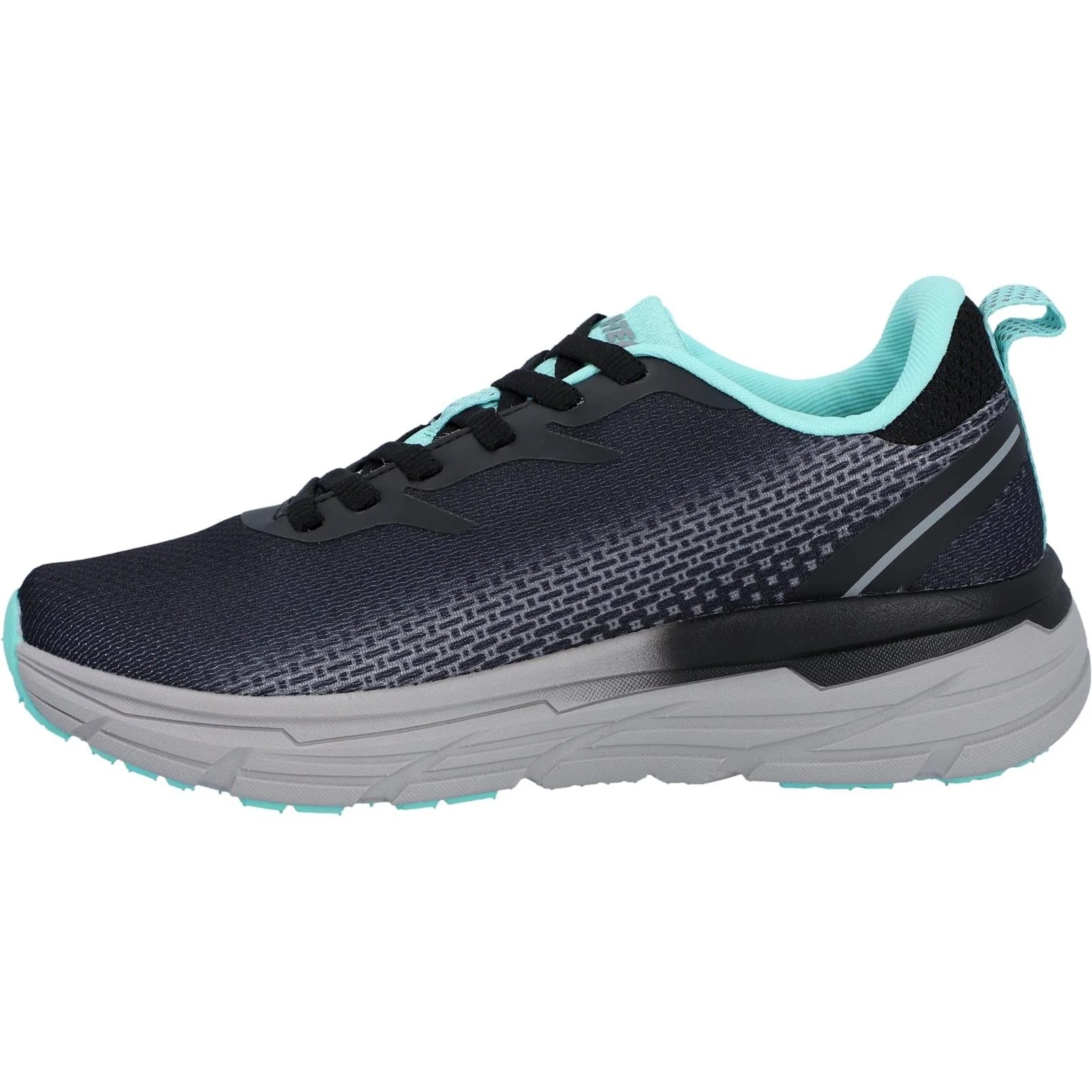 Hi-Tec Womens Promenade Trainers Black/Grey/Mint - Image 2