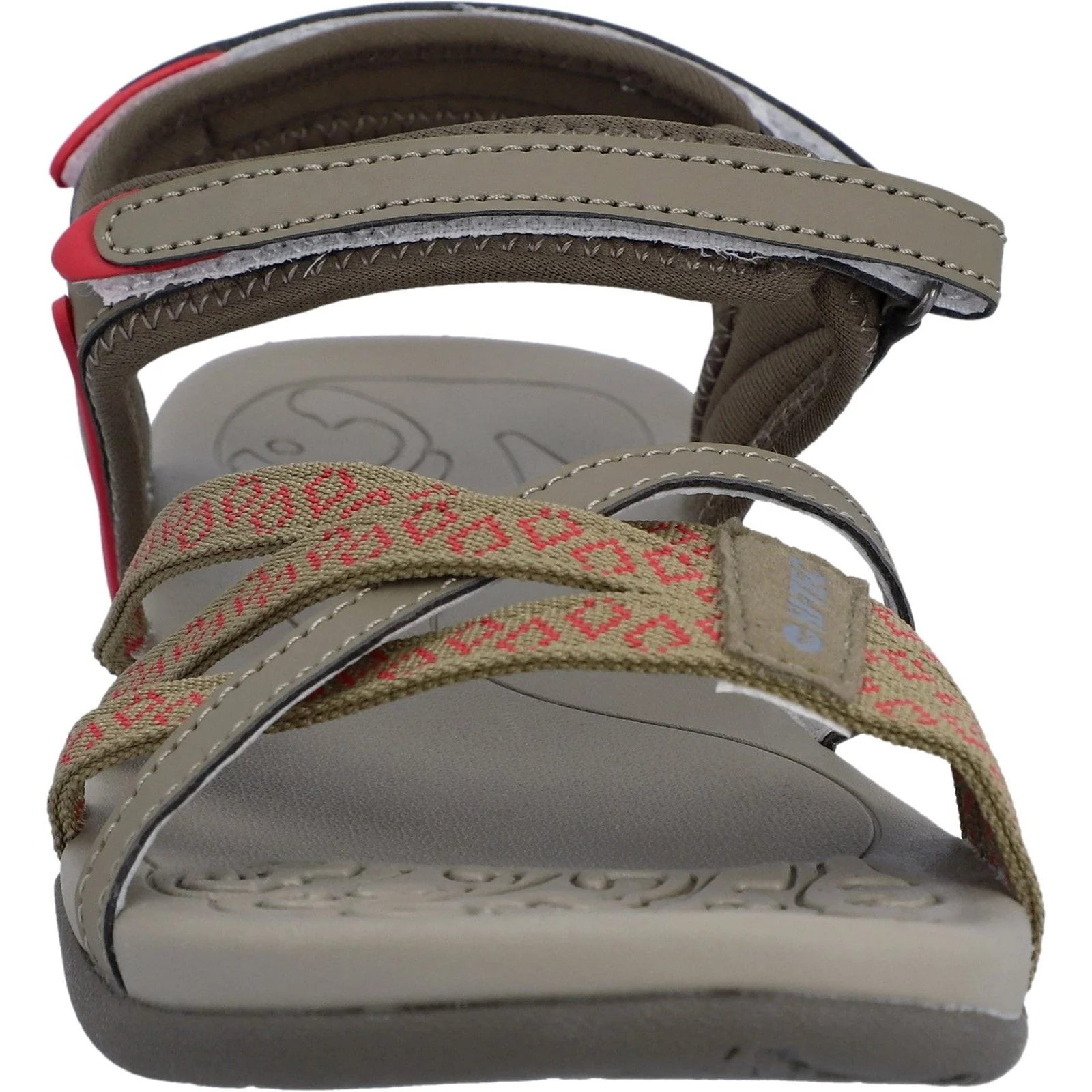 Hi-Tec Womens Savanna II Sandal Light Taupe/Olive/Sunset Coral - Image 5