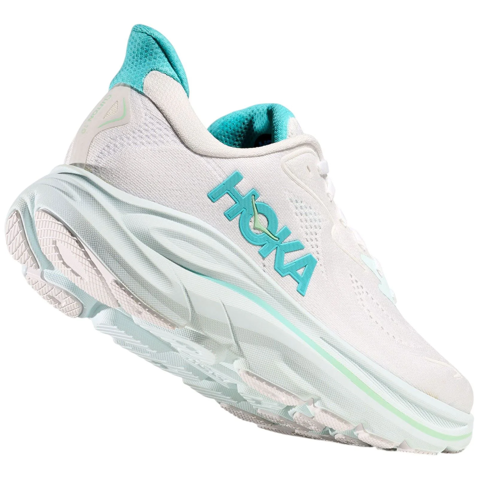 Hoka Womens Clifton 10 White/Sky - Image 6