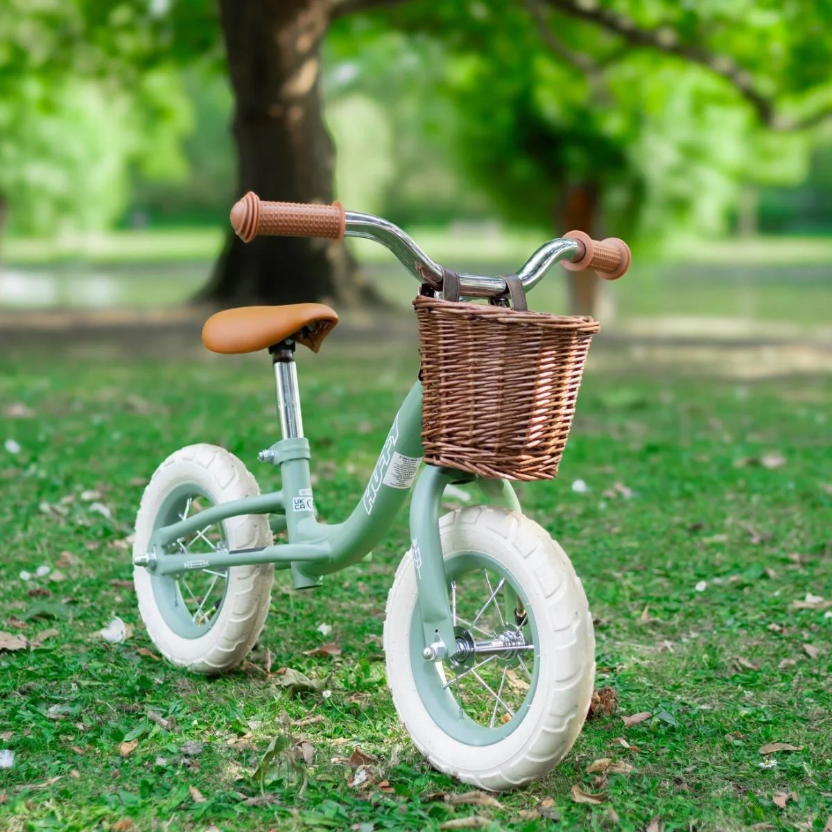 Huffy Vintage Balance Kids 10" Bike - Green - Image 13