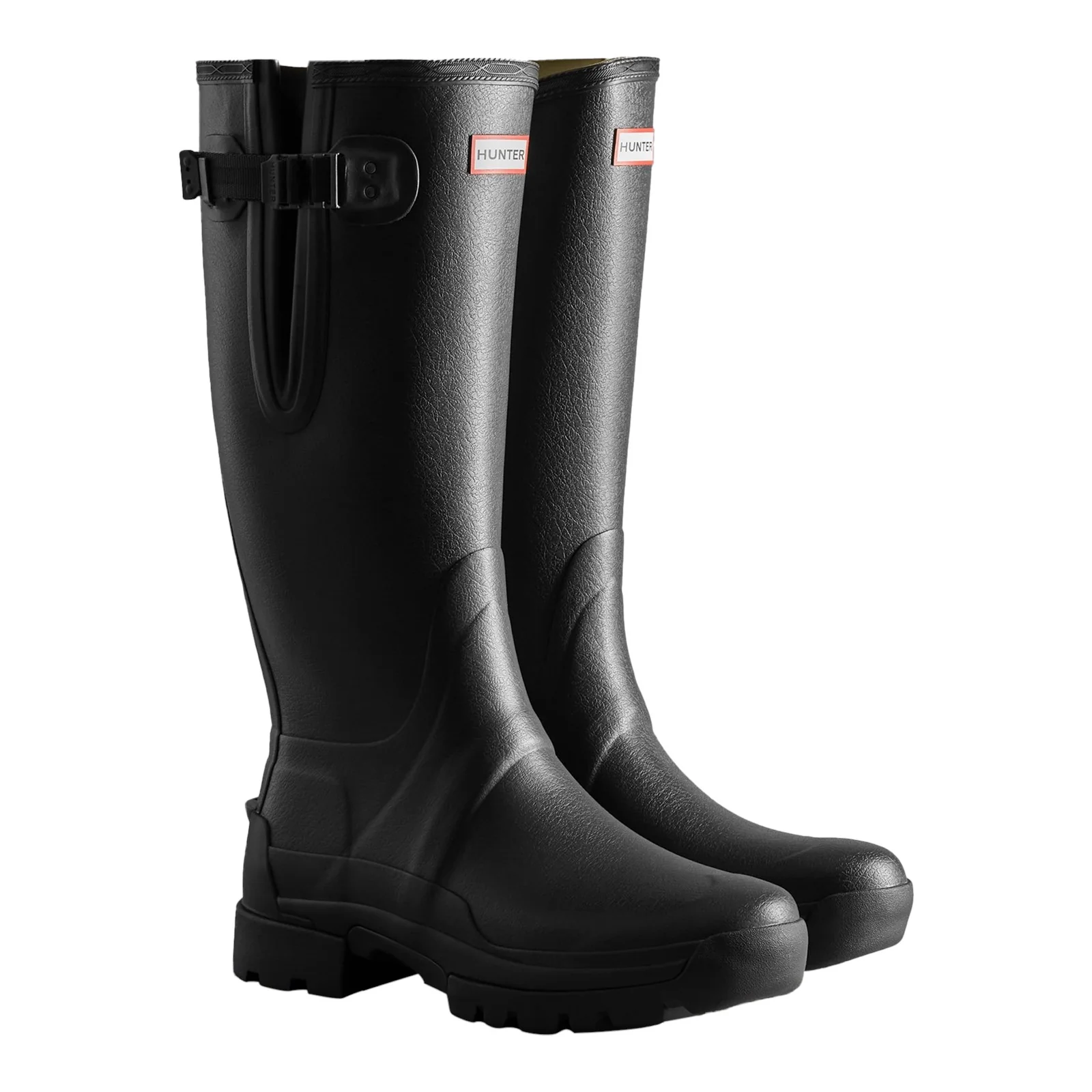 Hunter Mens Balmoral Adjustable Wellington Black - Image 4