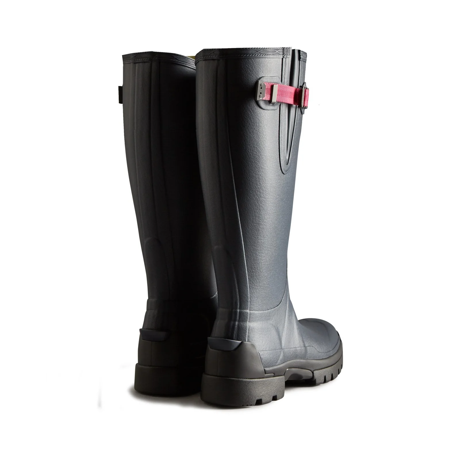 Hunter Womens Balmoral Adjustable Neoprene Lined Wellington Navy - Image 3