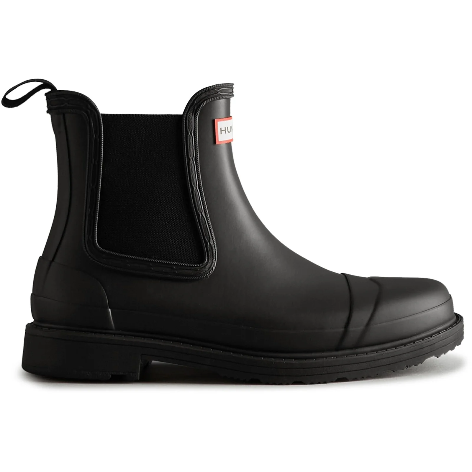 Hunter Womens Commando Chelsea Boots Black
