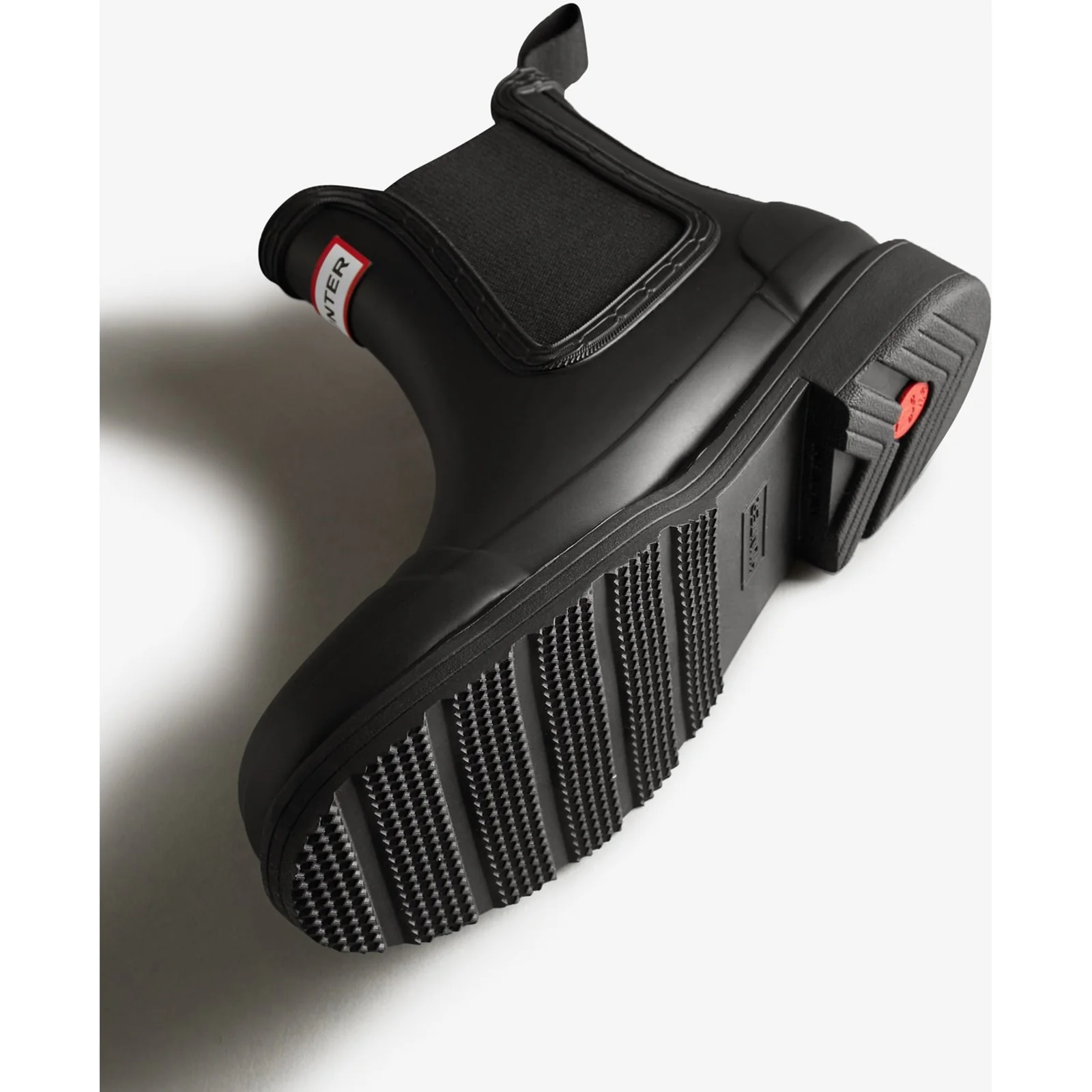 Hunter Womens Commando Chelsea Boots Black - Image 3