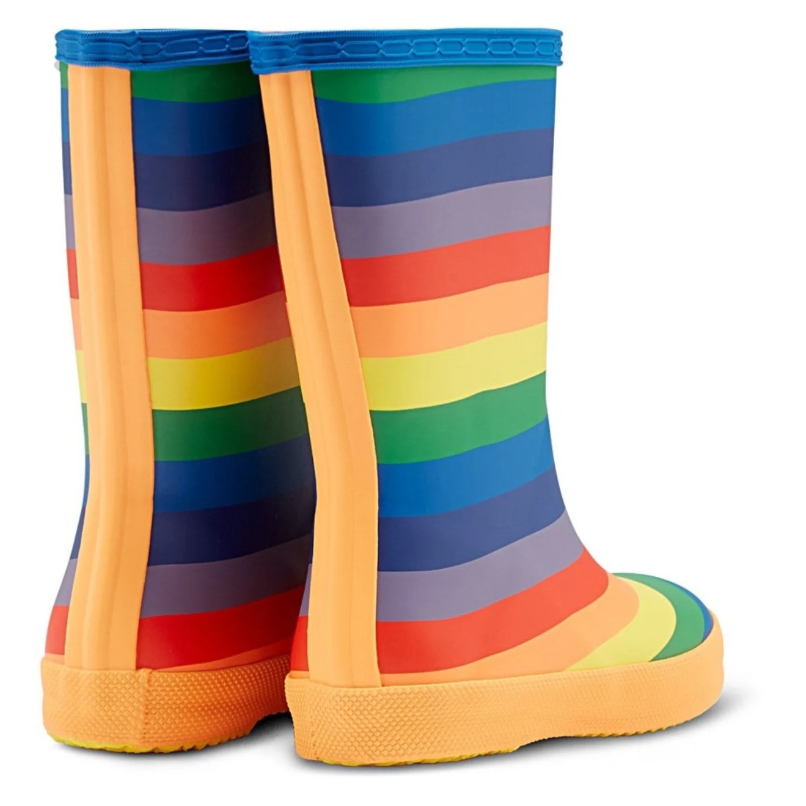 Hunter Infant Kids Original First Classic Rainbow Print Wellington Boots Multicoloured - Image 2