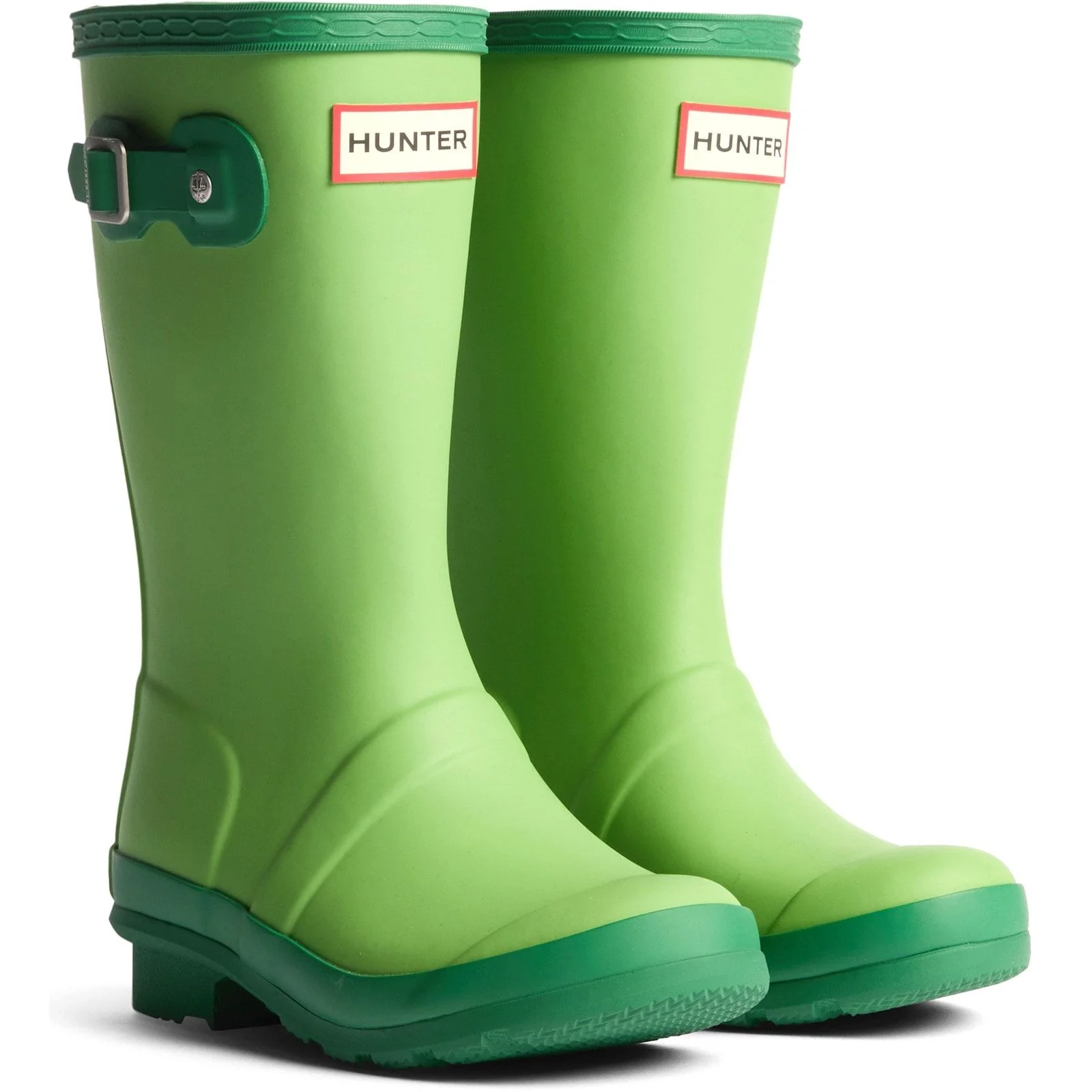 Hunter Junior Kids Junior Originals Boot Sea Lettuce/Twisting Green - Image 4