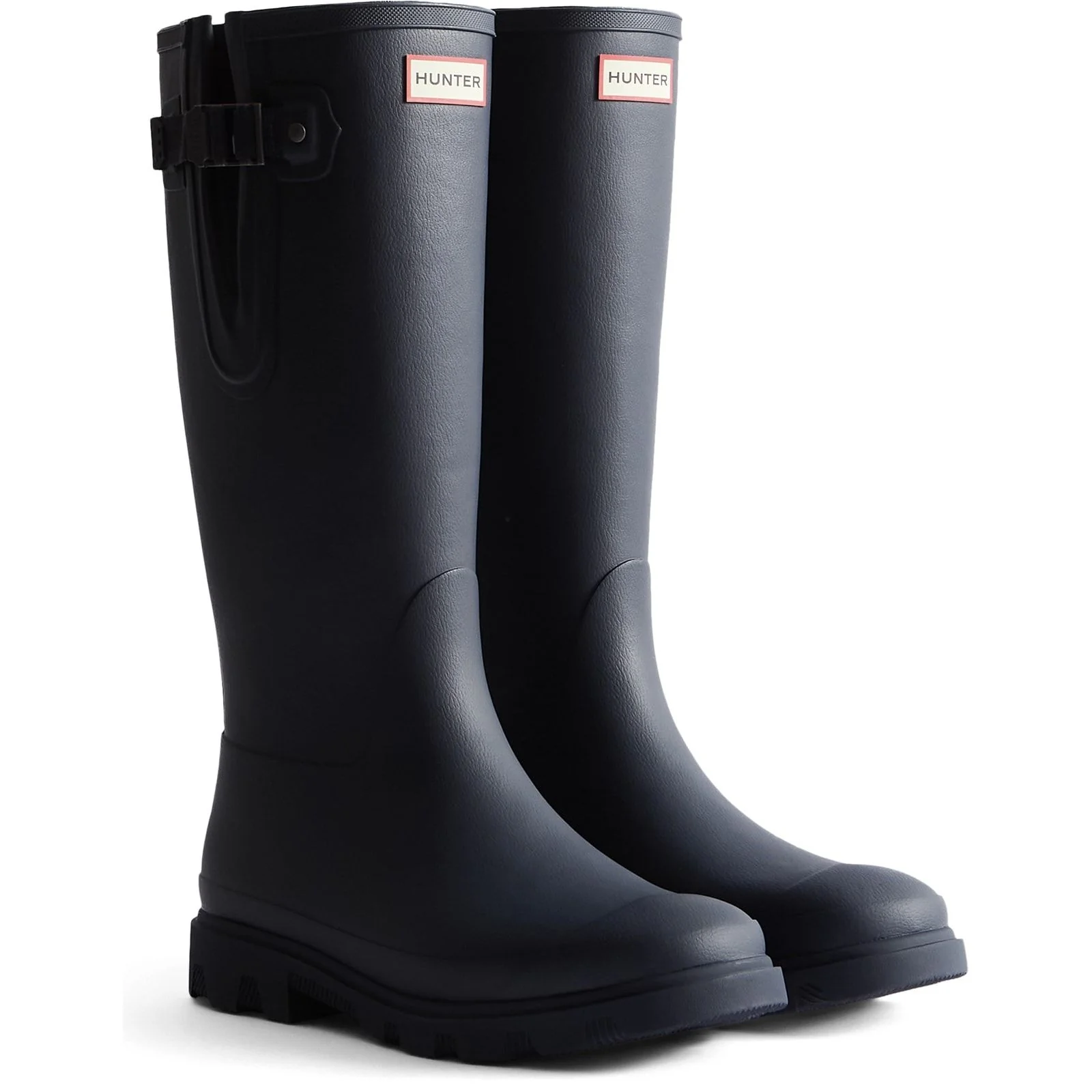 Hunter Mens Downpour Adjustable Boot Hunter Navy - Image 4