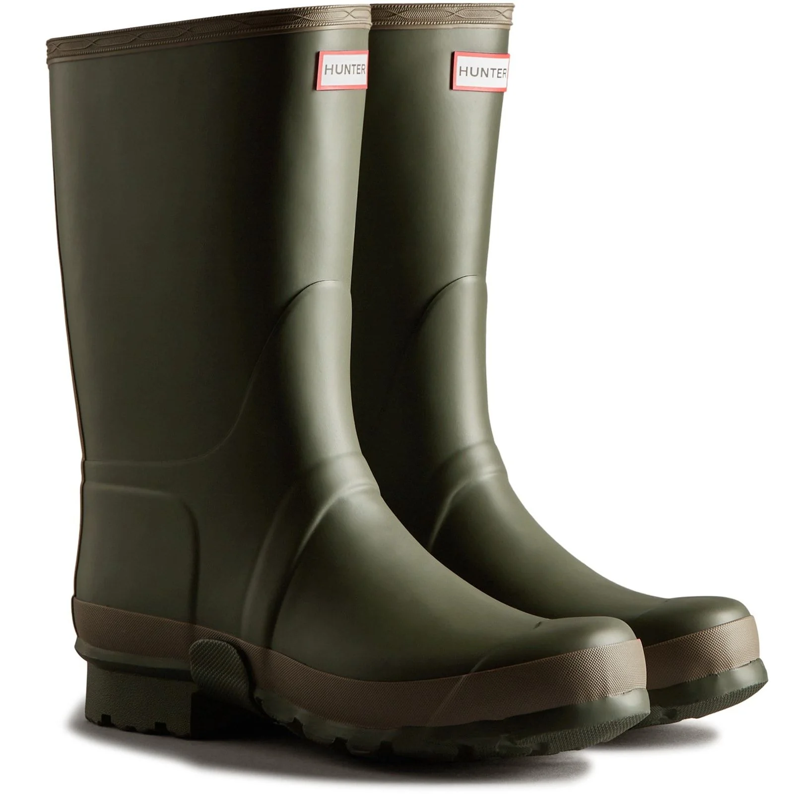 Hunter Mens Gardener Boot Dark Olive/Clay - Image 4
