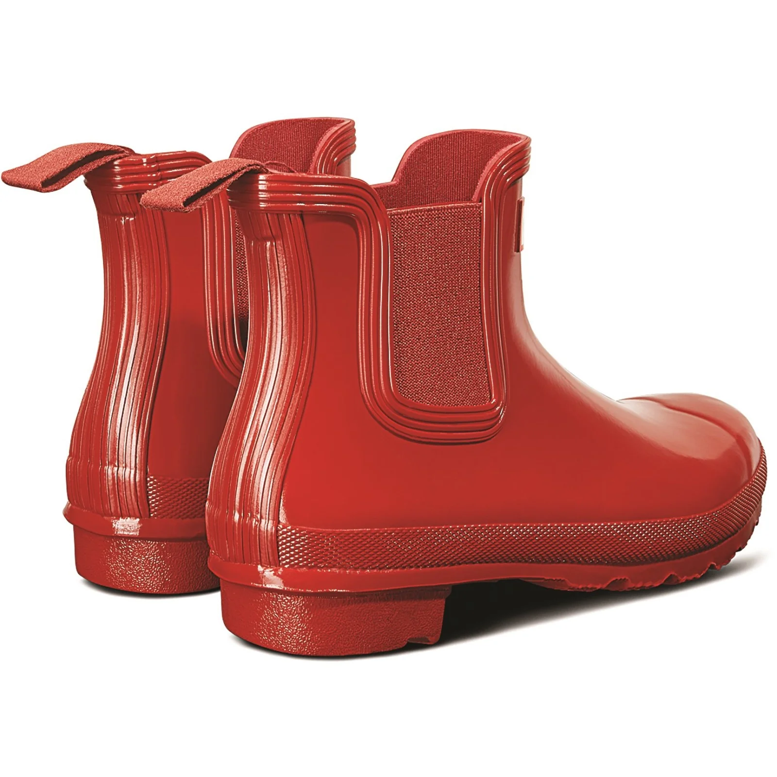 Hunter Womens Womens Original Chelsea Gloss Boot Military Red - Image 3
