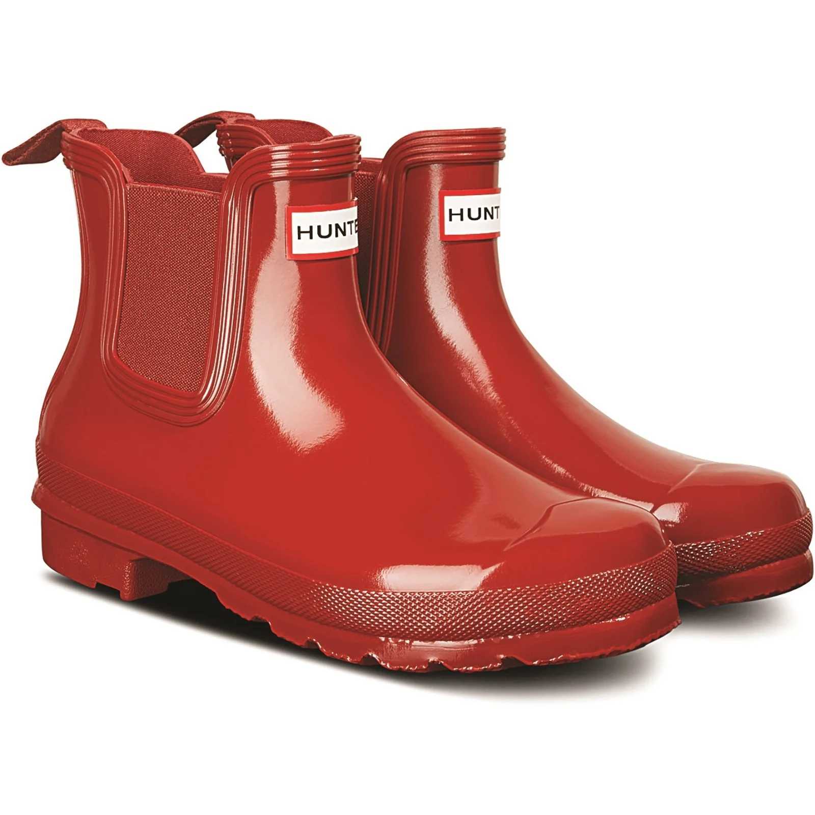 Hunter Womens Womens Original Chelsea Gloss Boot Military Red - Image 4
