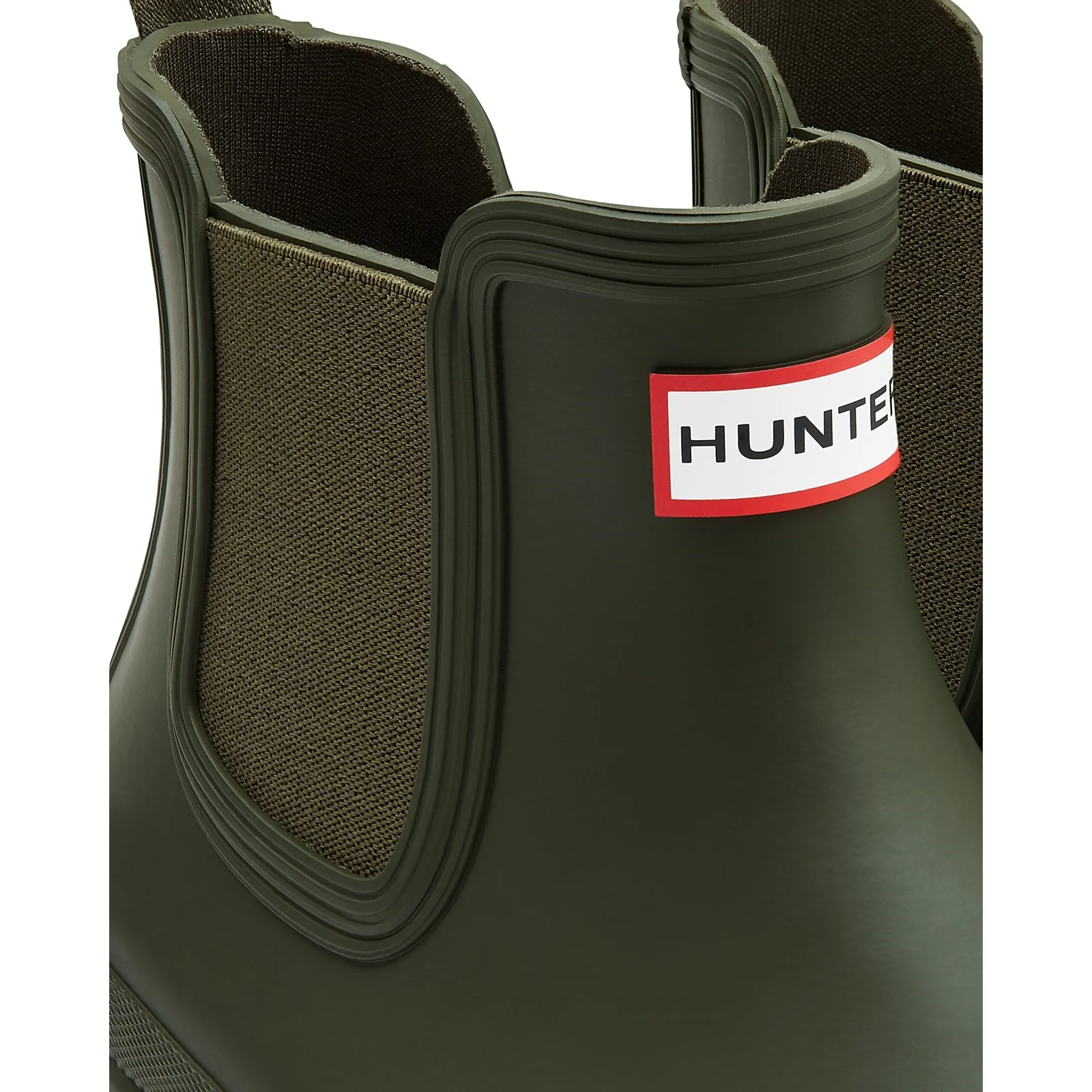 Hunter Mens Original Chelsea Boot Dark Olive - Image 3