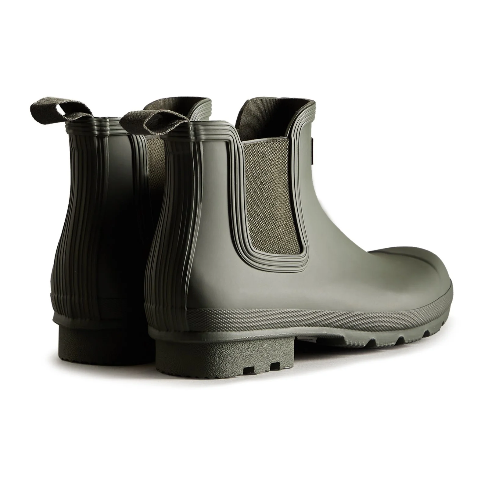 Hunter Mens Original Chelsea Boot Dark Olive - Image 4