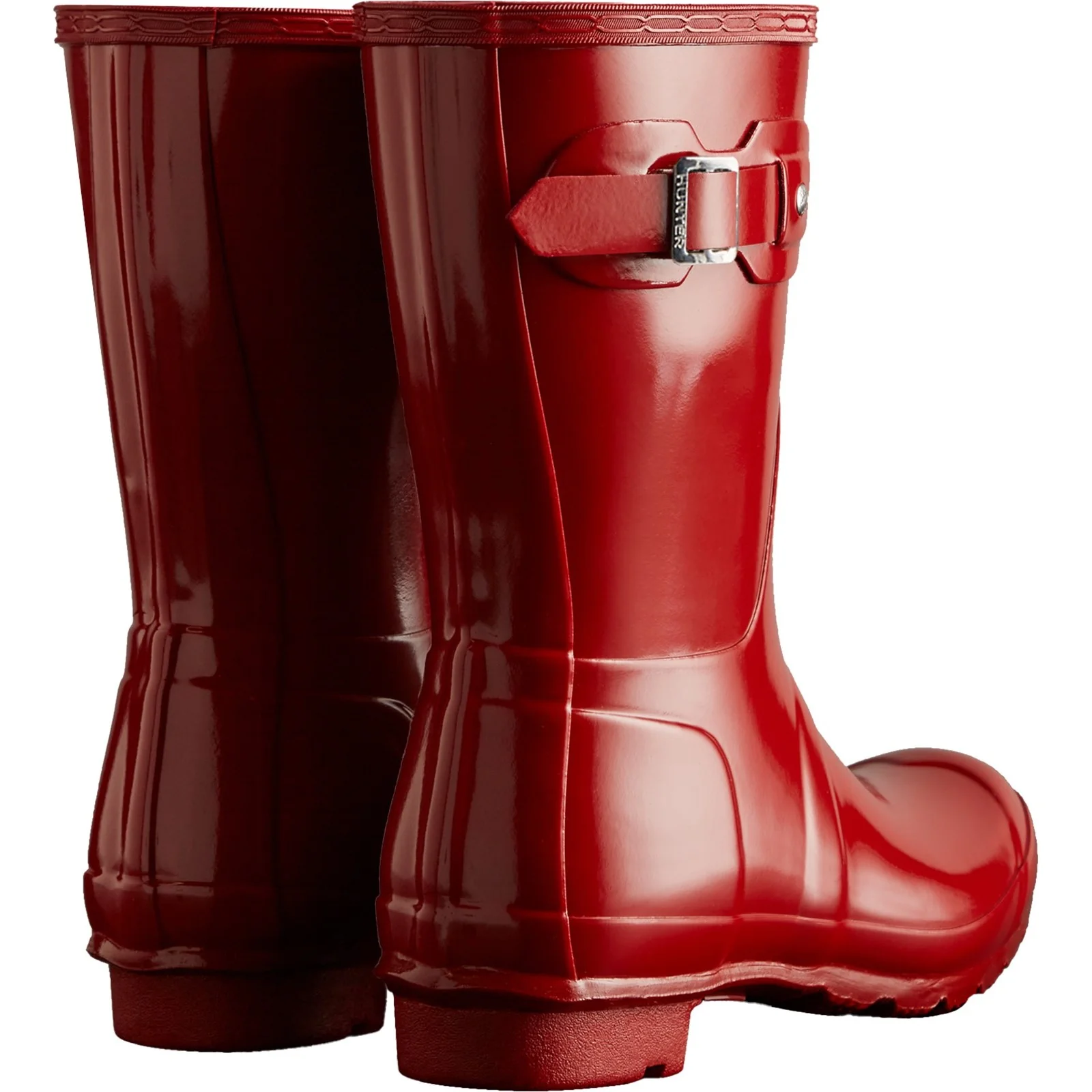 Hunter Womens Original Short Wellington Military Red - Image 3