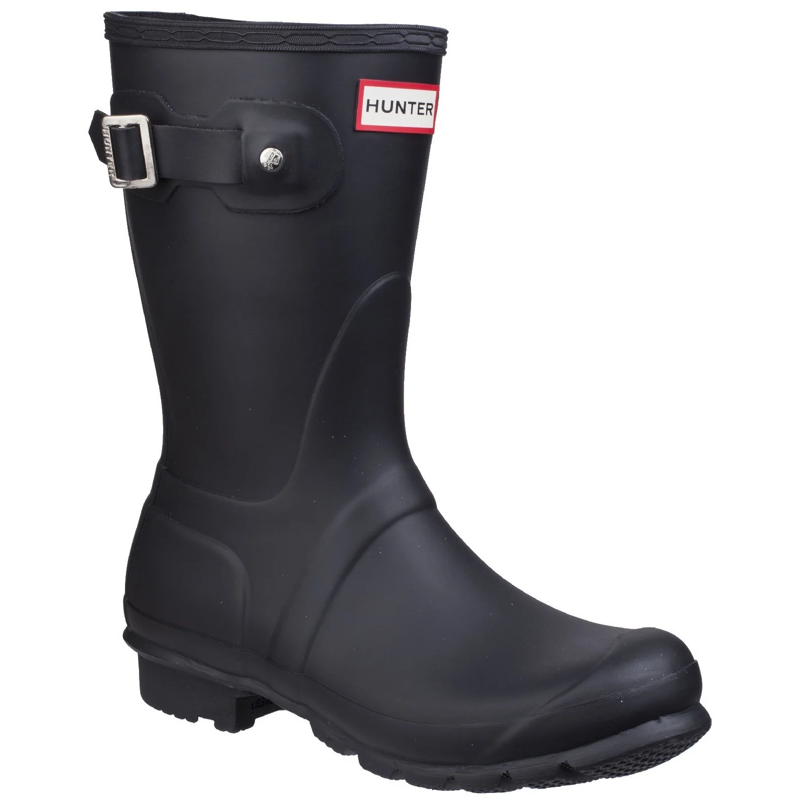 Hunter Womens Original Short Wellington Boots Black - Image 3