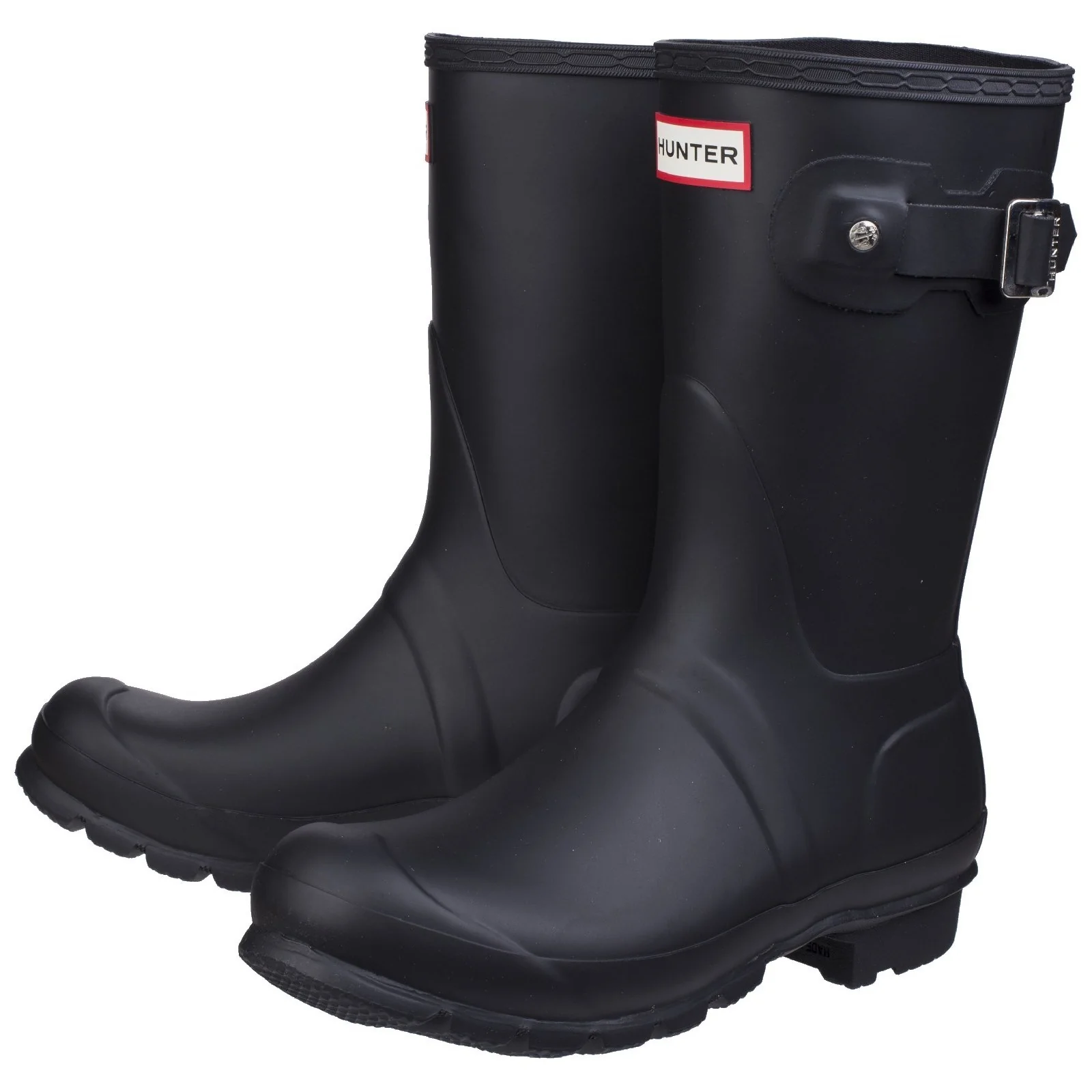 Hunter Womens Original Short Wellington Boots Black - Image 5