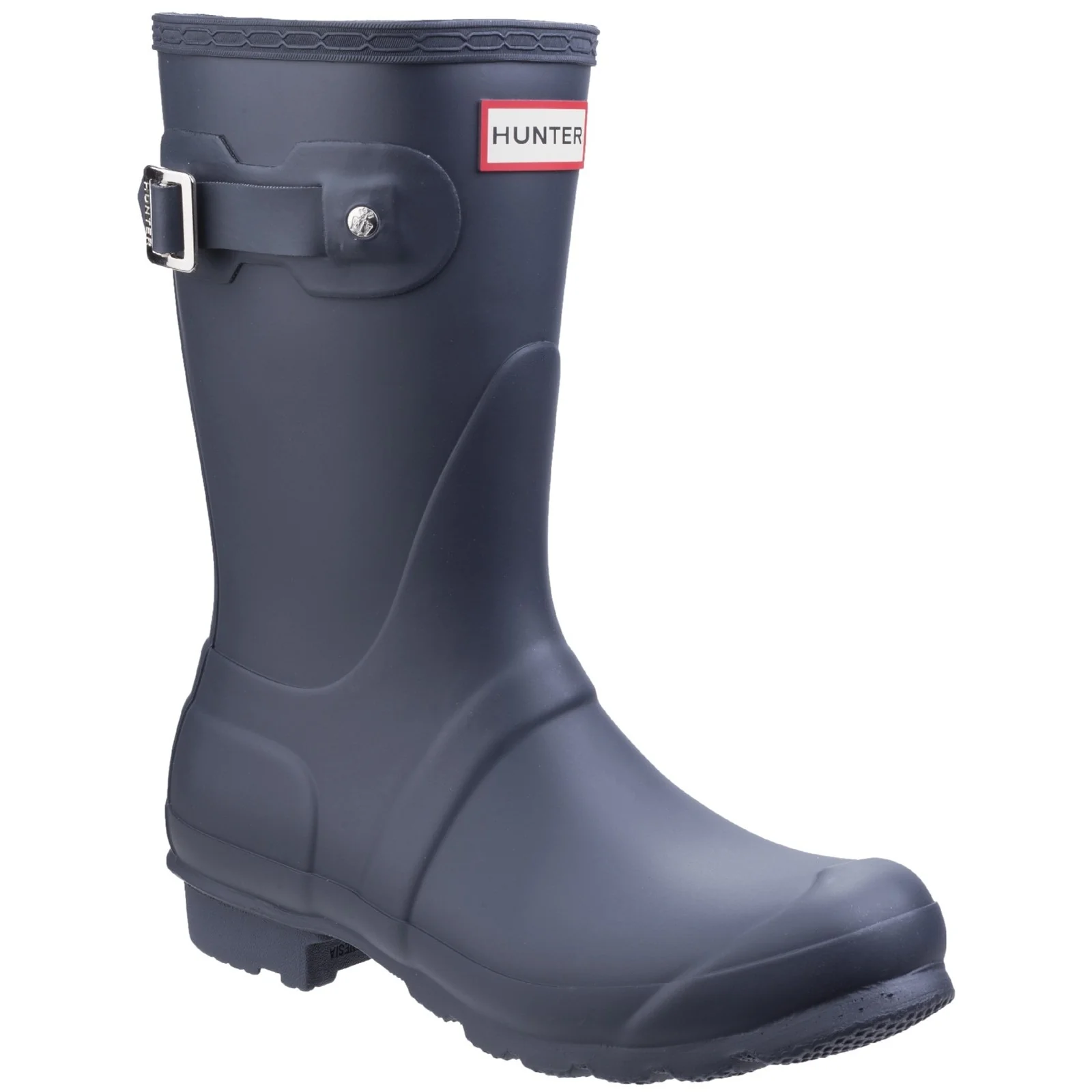Hunter Womens Original Short Wellington Boots Navy - Image 4
