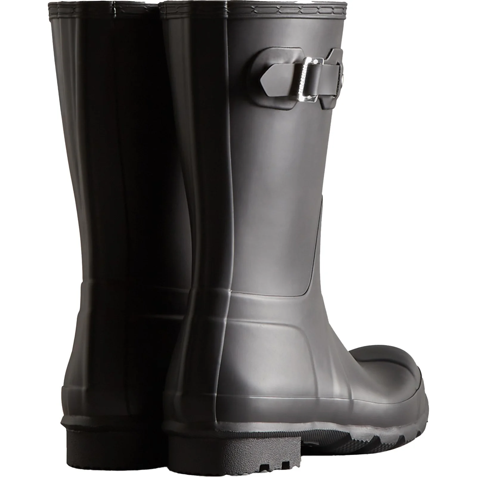 Hunter Mens Original Short Wellington Boots Black - Image 3