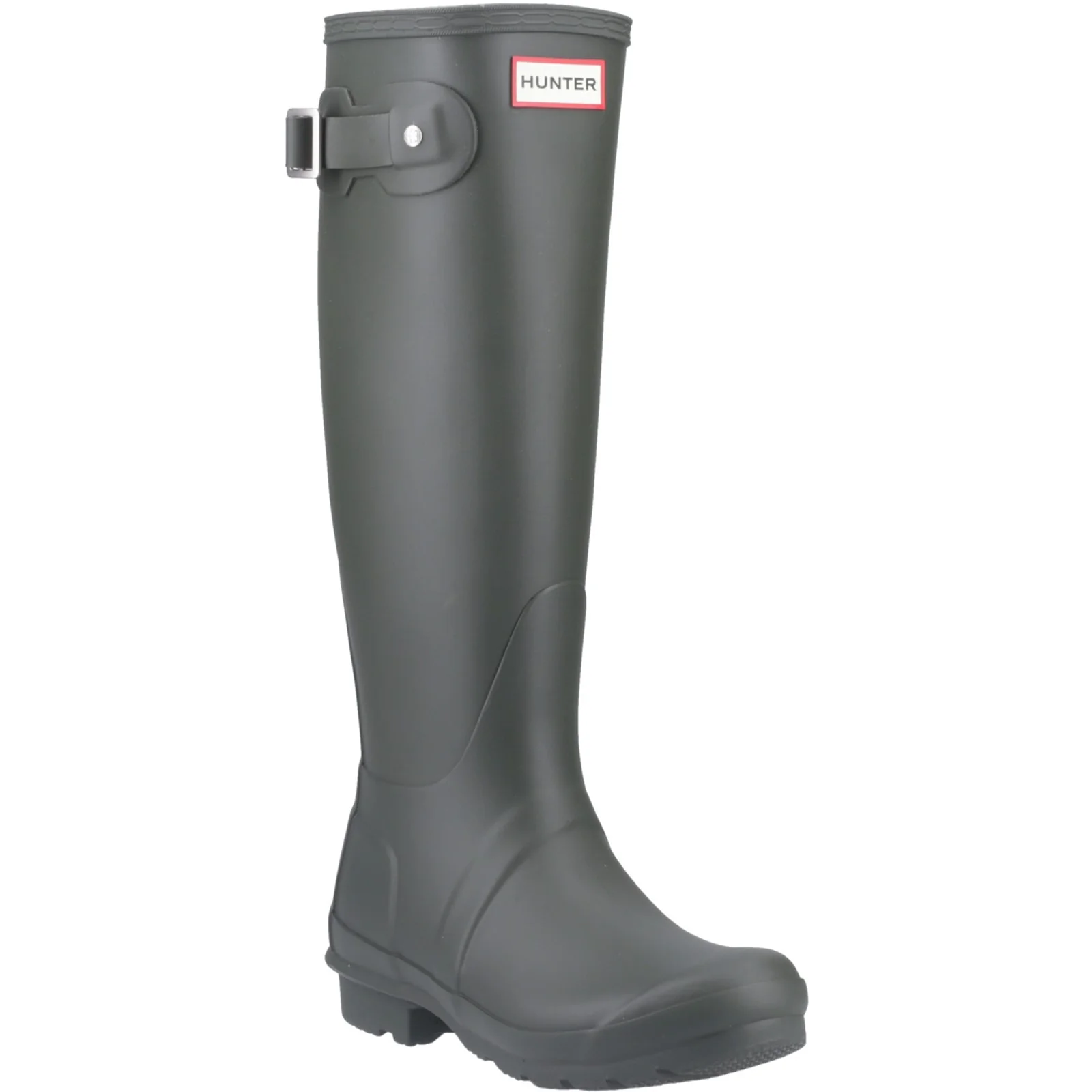 Hunter Womens Original Tall Wellington Boots Dark Olive - Image 5