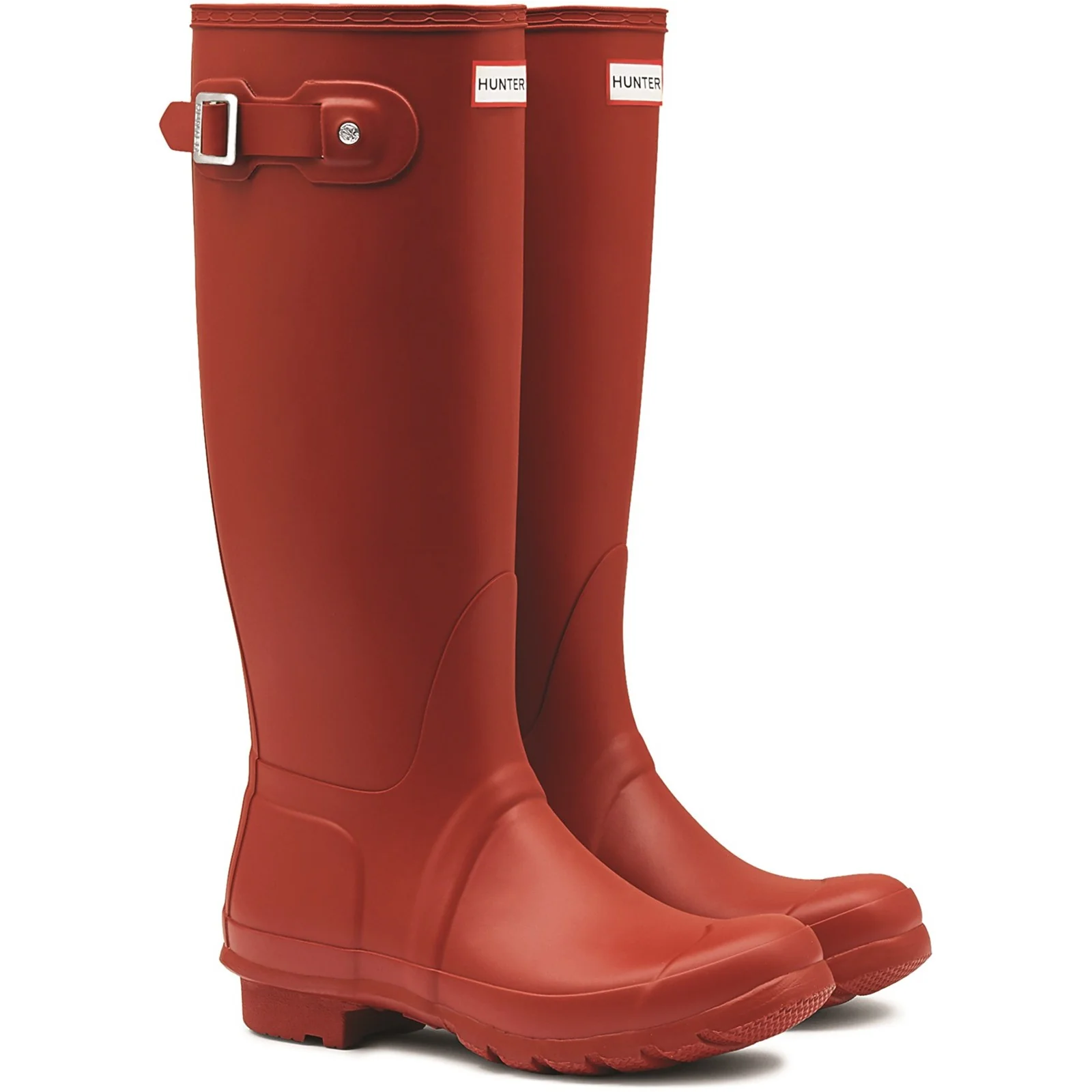 Hunter Womens Original Tall Wellington Boots Military Red - Image 4
