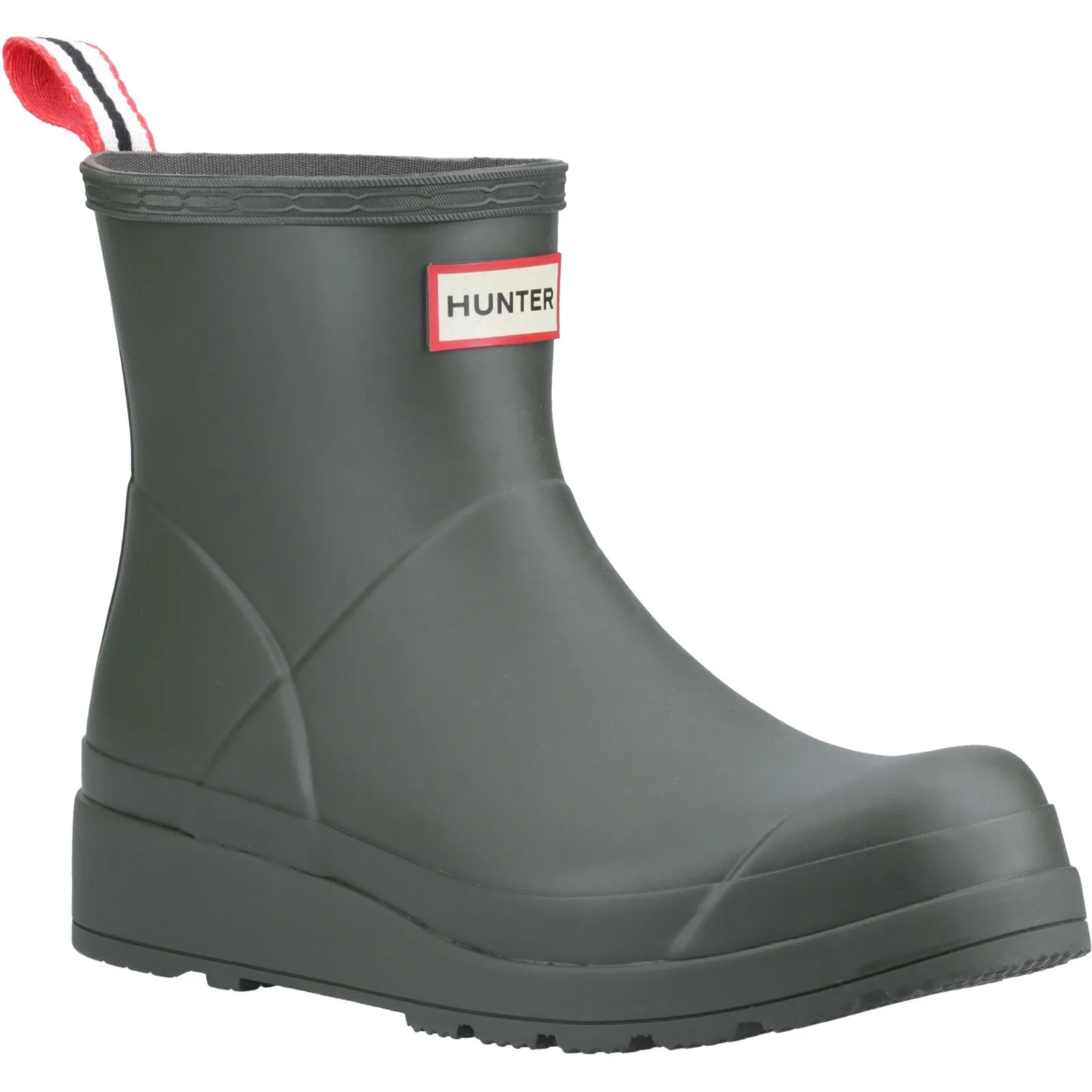 Hunter Womens Play Short Boot Dark Olive - Image 5