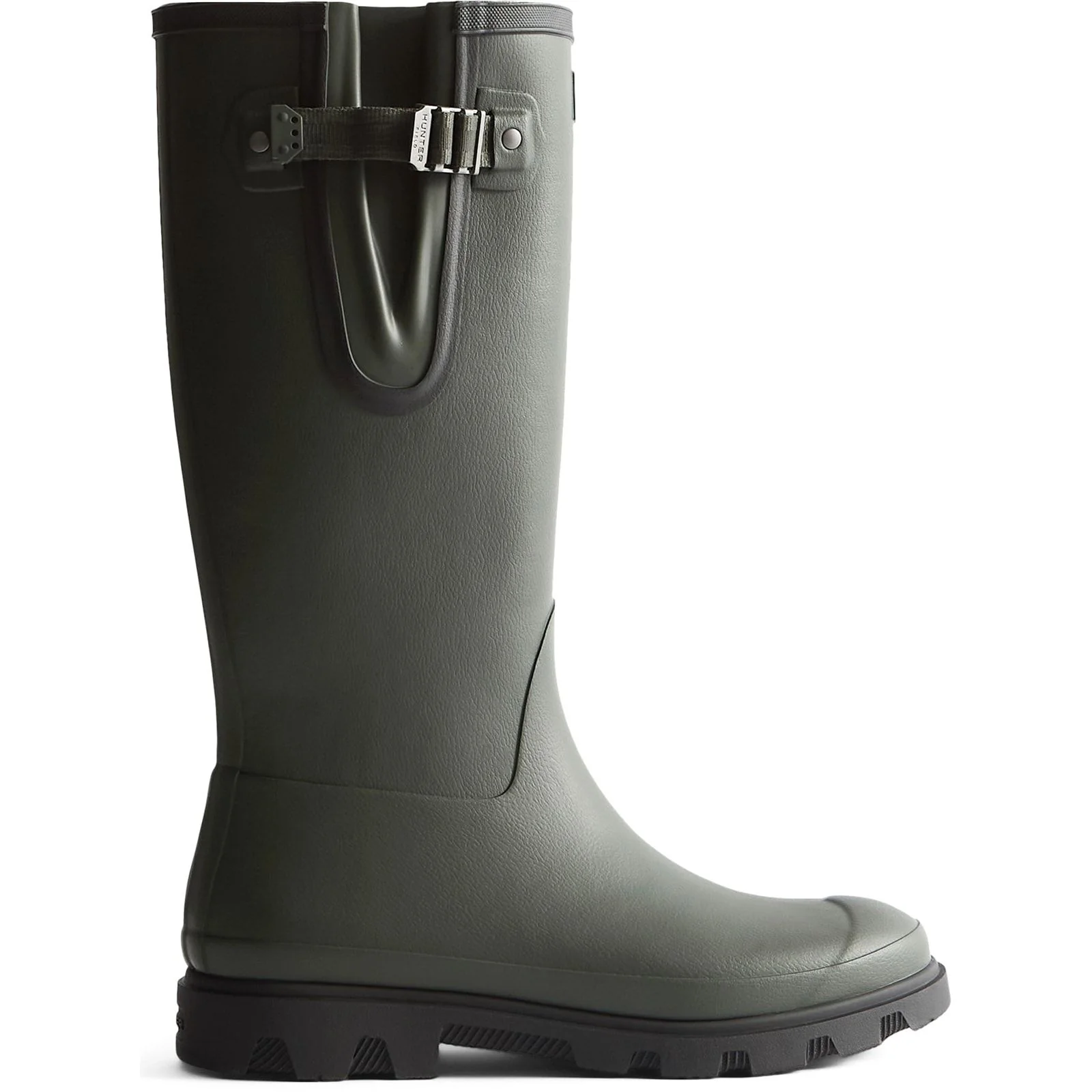 Hunter Womens Downpour Adjustable Boot Dark Olive/Black