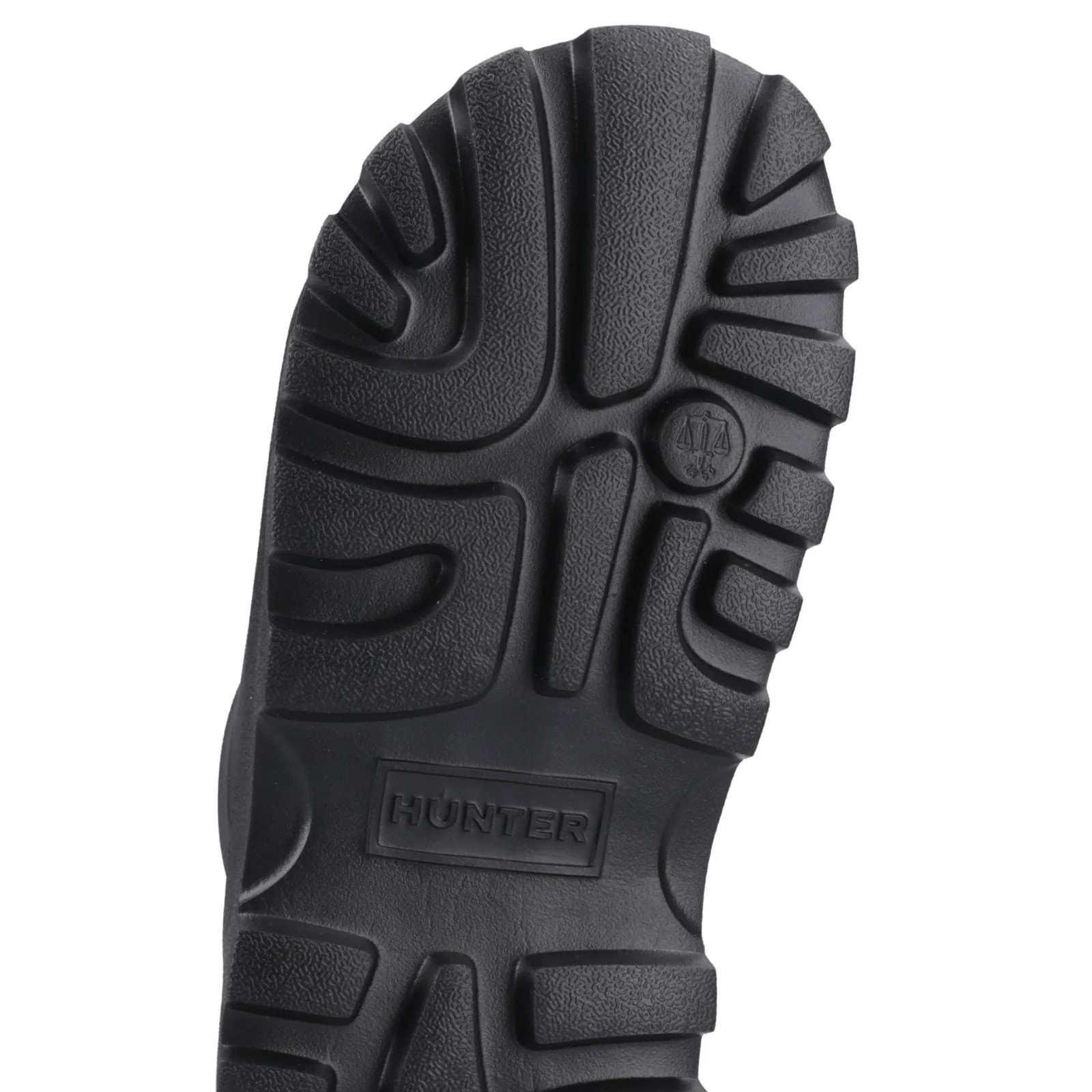Hunter Womens Moulded Stacked Slider Black - Image 2