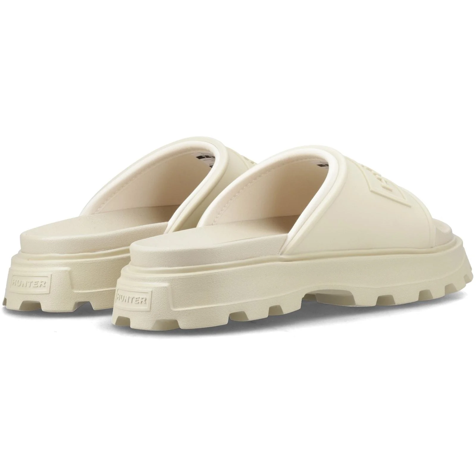 Hunter Womens Moulded Stacked Slider Gravel - Image 3