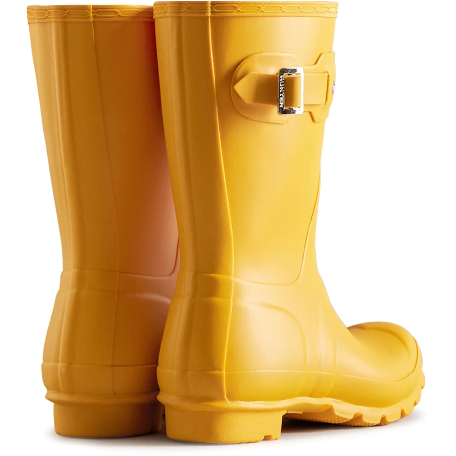 Hunter Womens Original Short Wellington Boots Yellow - Image 3