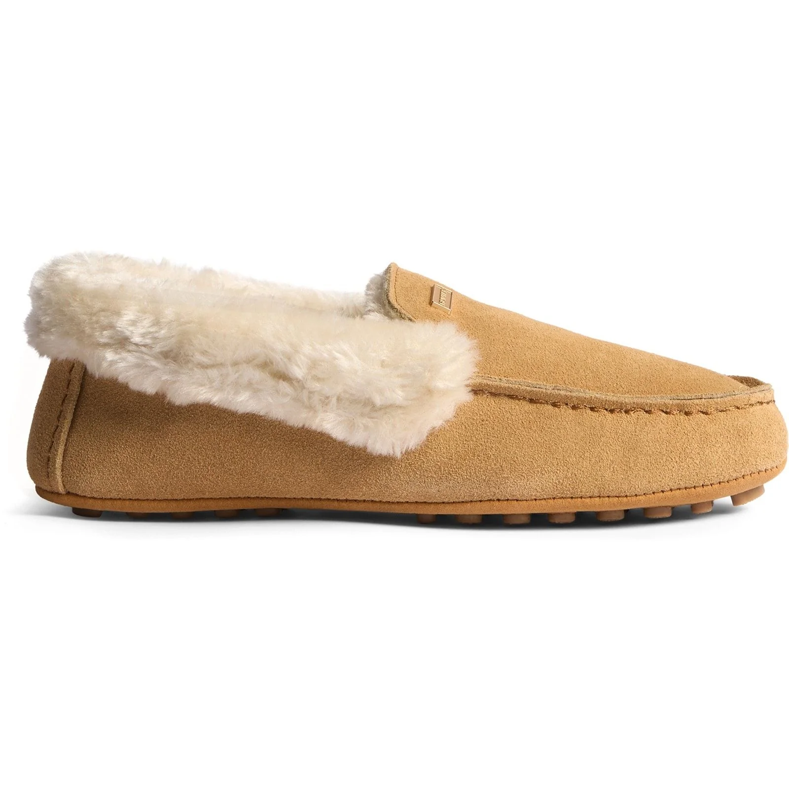 Hunter Womens Womens Moccasin Slipper Sherpa Biscuit