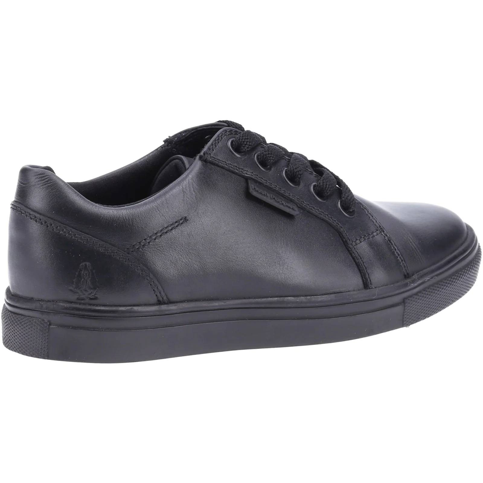 Hush Puppies Boys Sam Senior School Shoe Black - Image 3