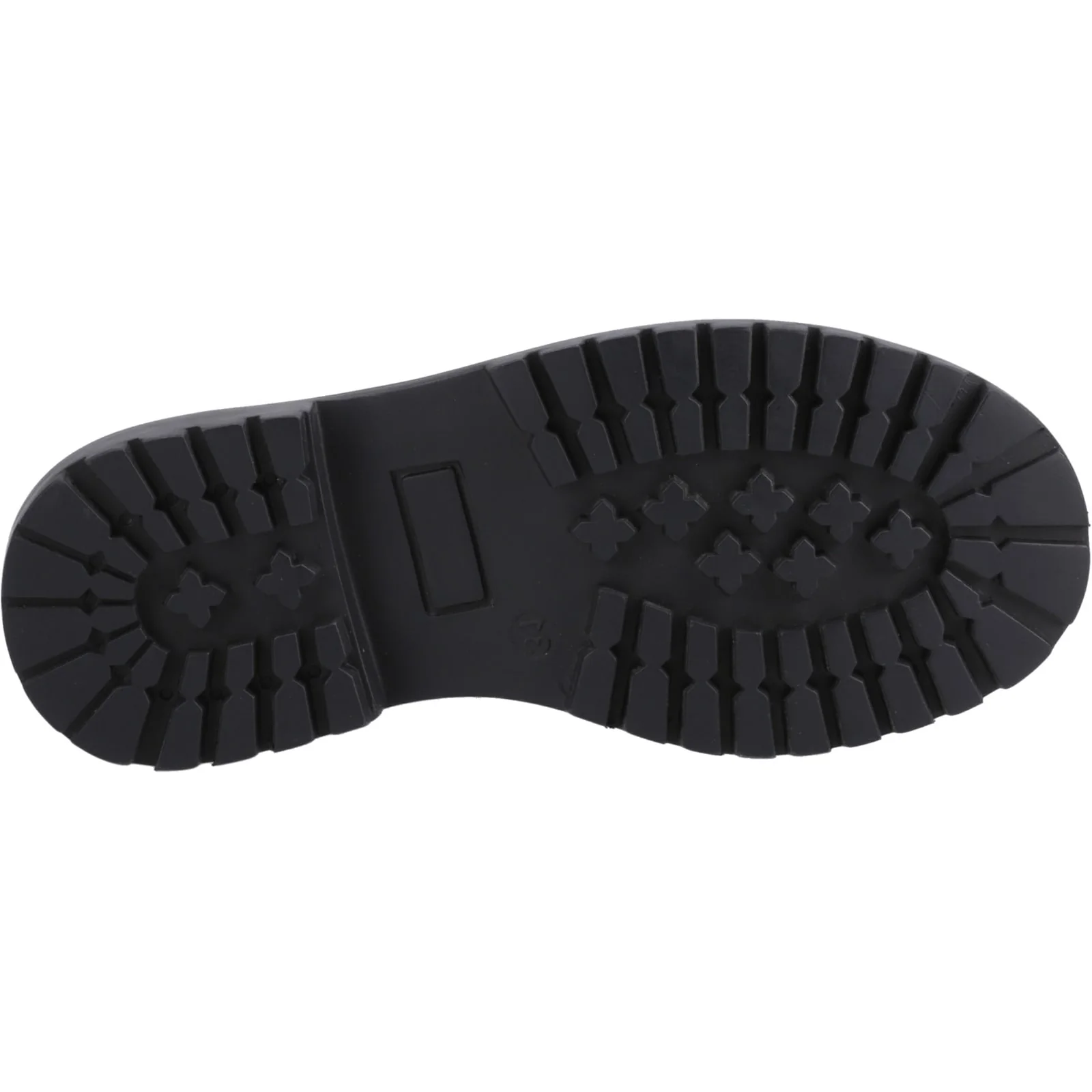 Hush Puppies Girls Abigail Patent Senior Shoe Black - Image 3