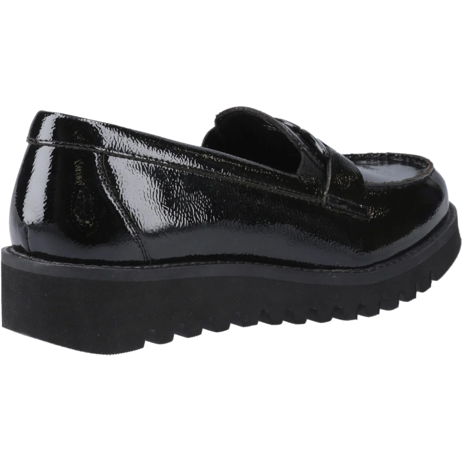 Hush Puppies Girls Francis Loafer Patent Black - Image 4