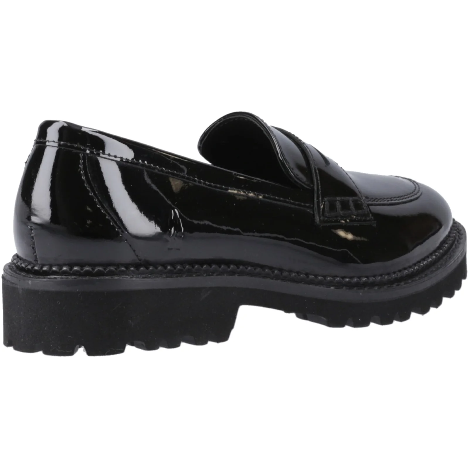Hush Puppies Girls Grazia Loafer Patent Snr Black - Image 4