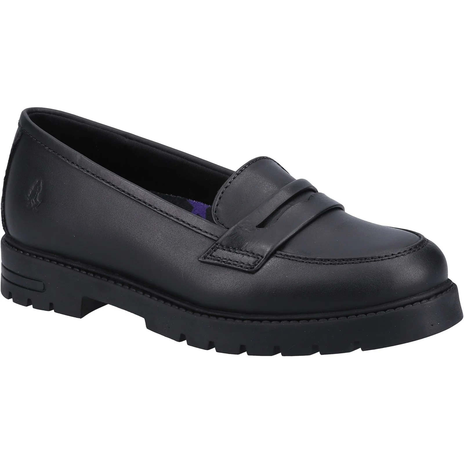 Hush Puppies Girls Hazel Loafer SNR Shoe Black - Image 4
