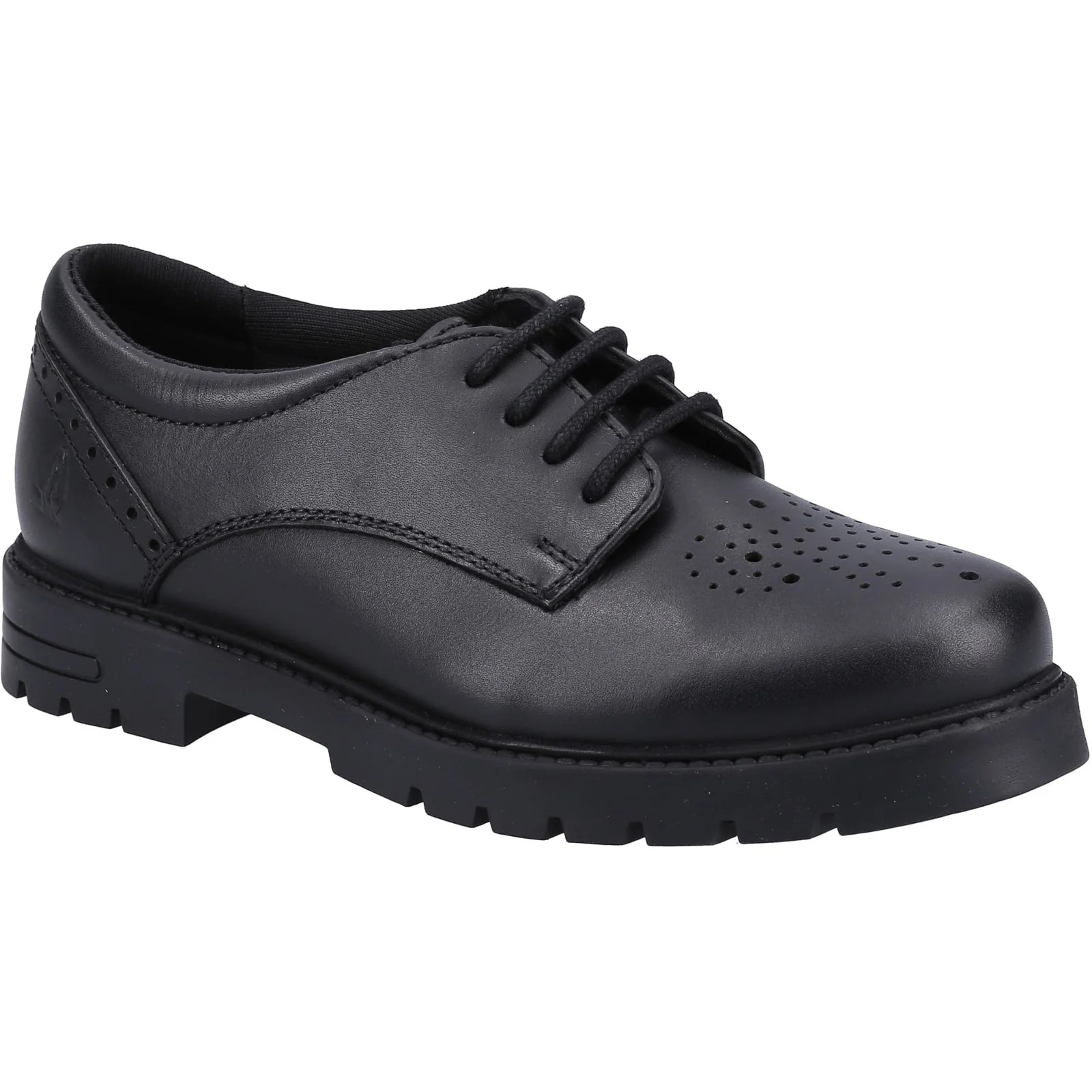 Hush Puppies Girls Jayne Lace Up SNR Shoe Black - Image 4