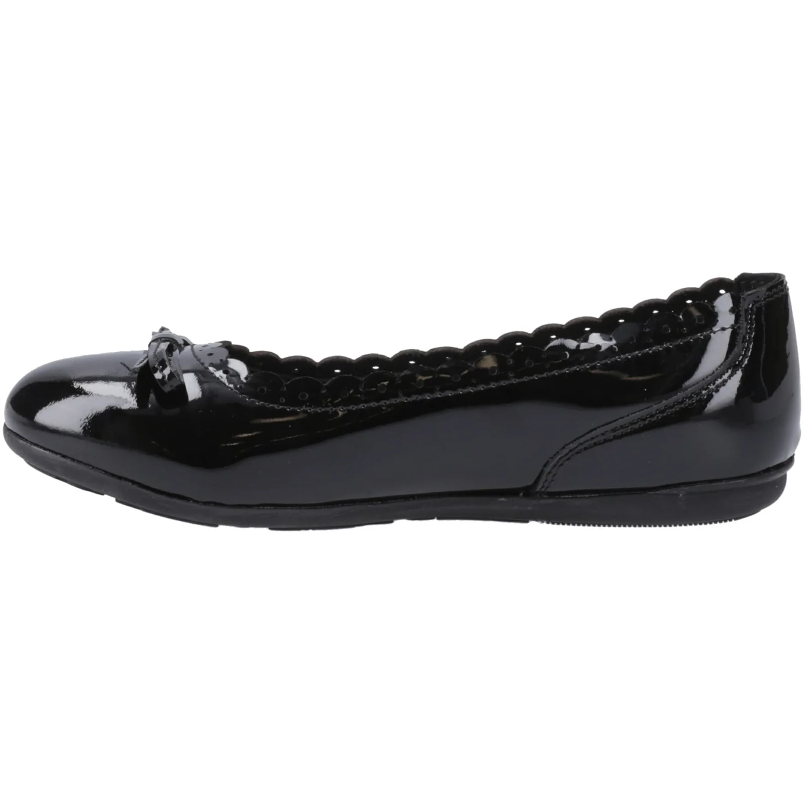 Hush Puppies Girls Lillie Ballerina Patent Black - Image 2
